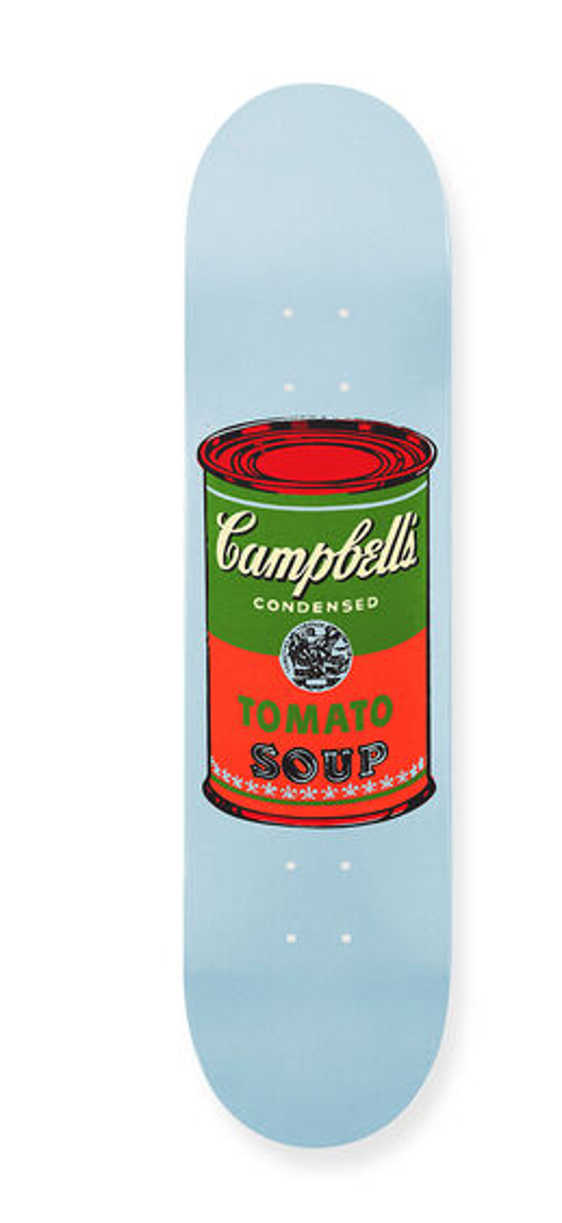 Campbell's Soup Skate Deck (Blue with Red Can) by Andy Warhol