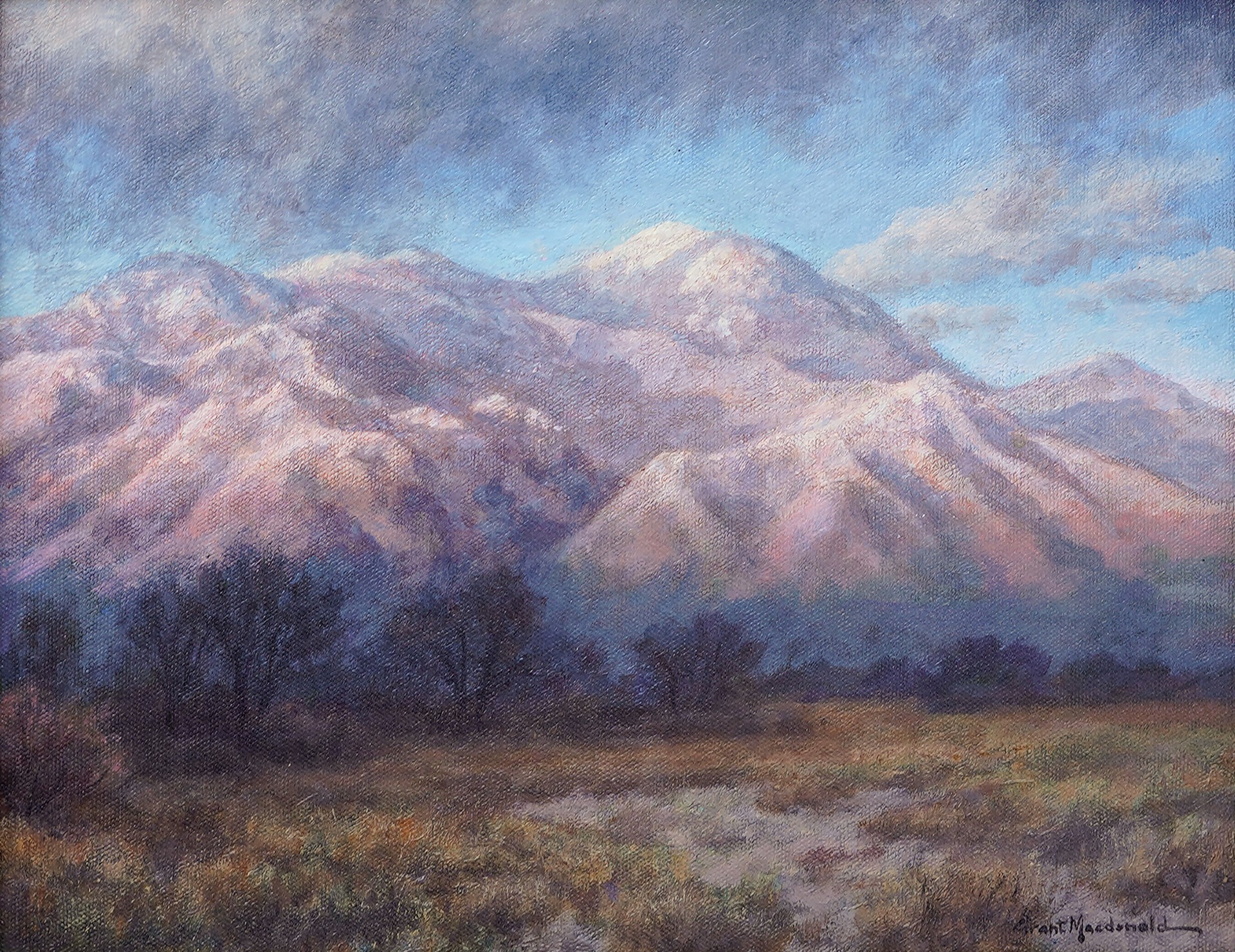 Taos Mountain with Lifting Storm Study by Grant Macdonald