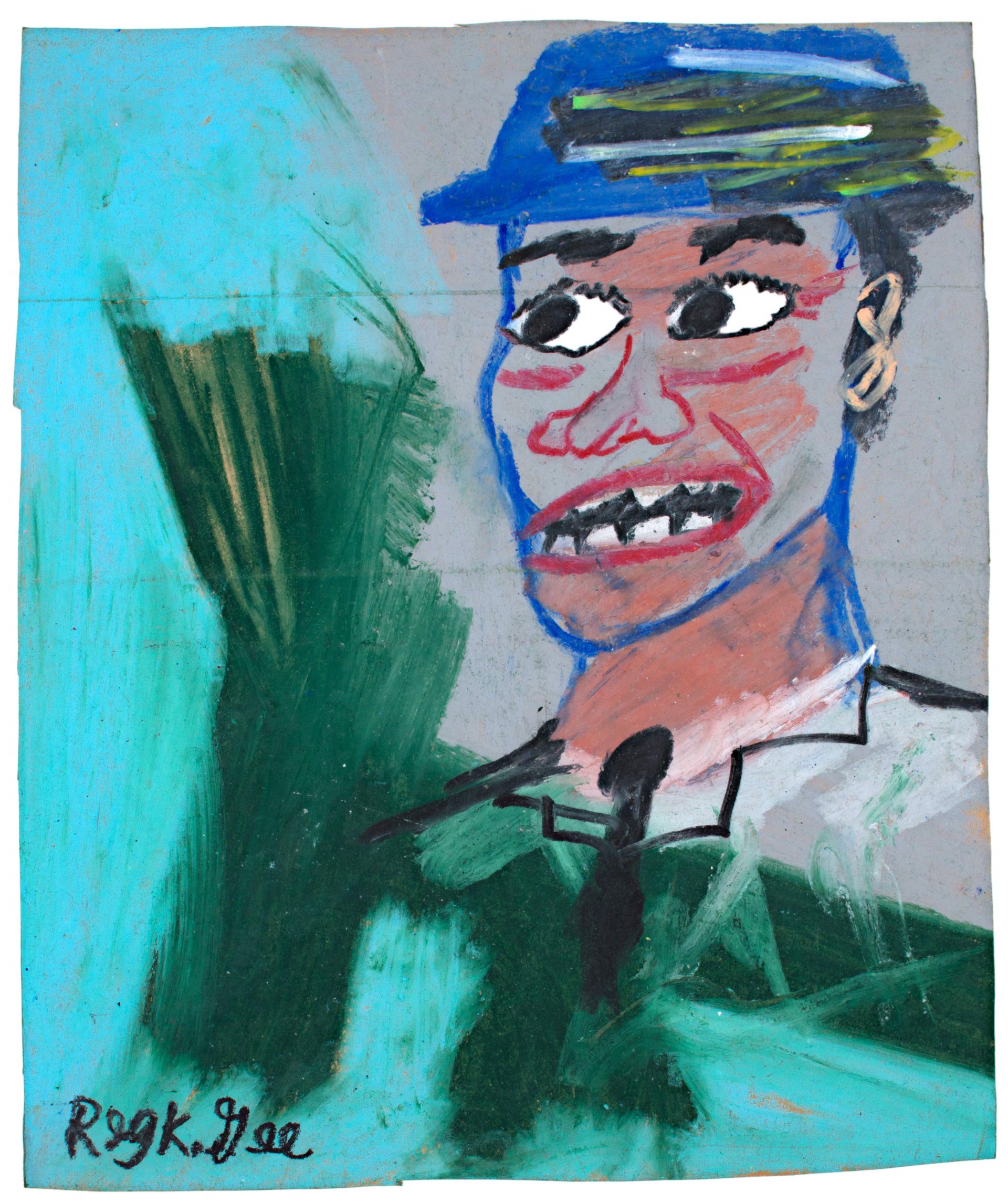 Blue Hat, Green Shirt by Reginald K. Gee