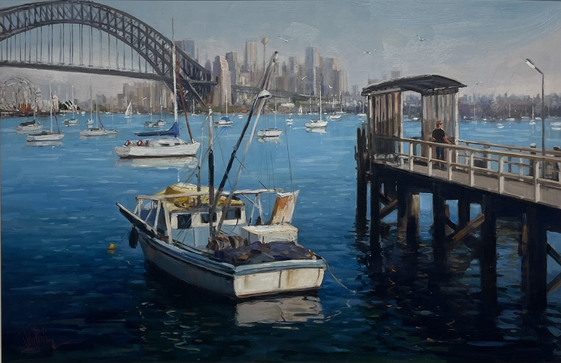Reflections Lavender Bay by John Perkins