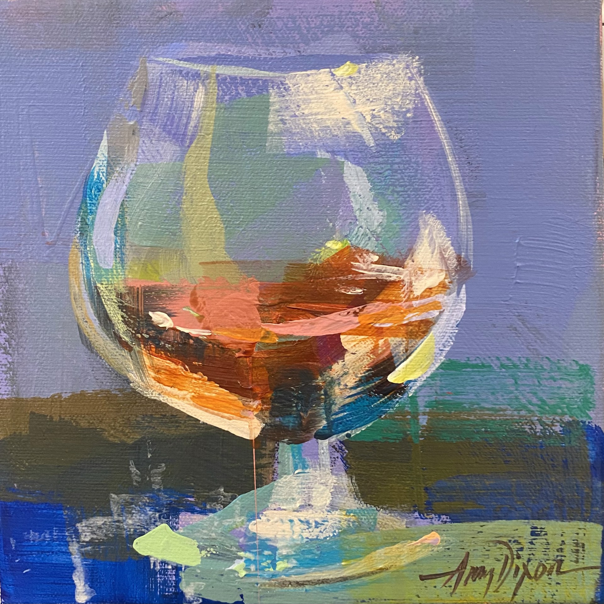"After Dinner" original painting by Amy Dixon