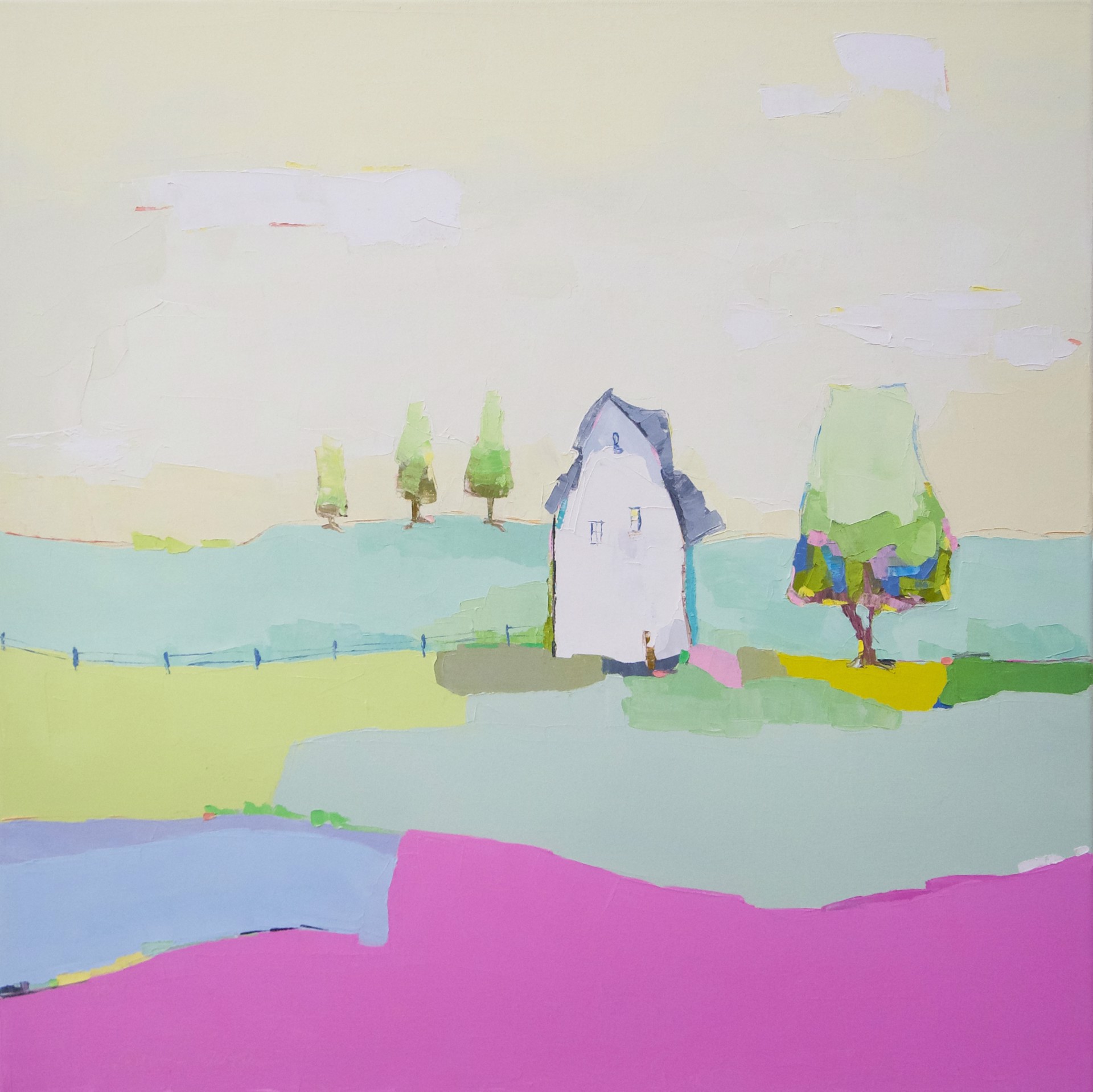 Pink Field by Donna Walker