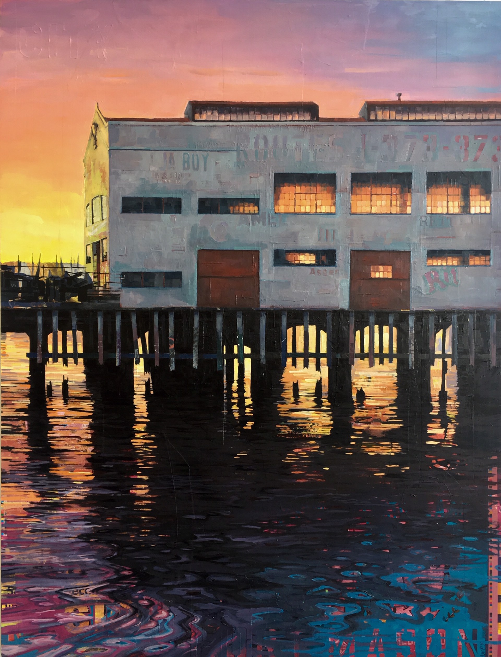 Low Tide At Sunset by Catherine Mackey