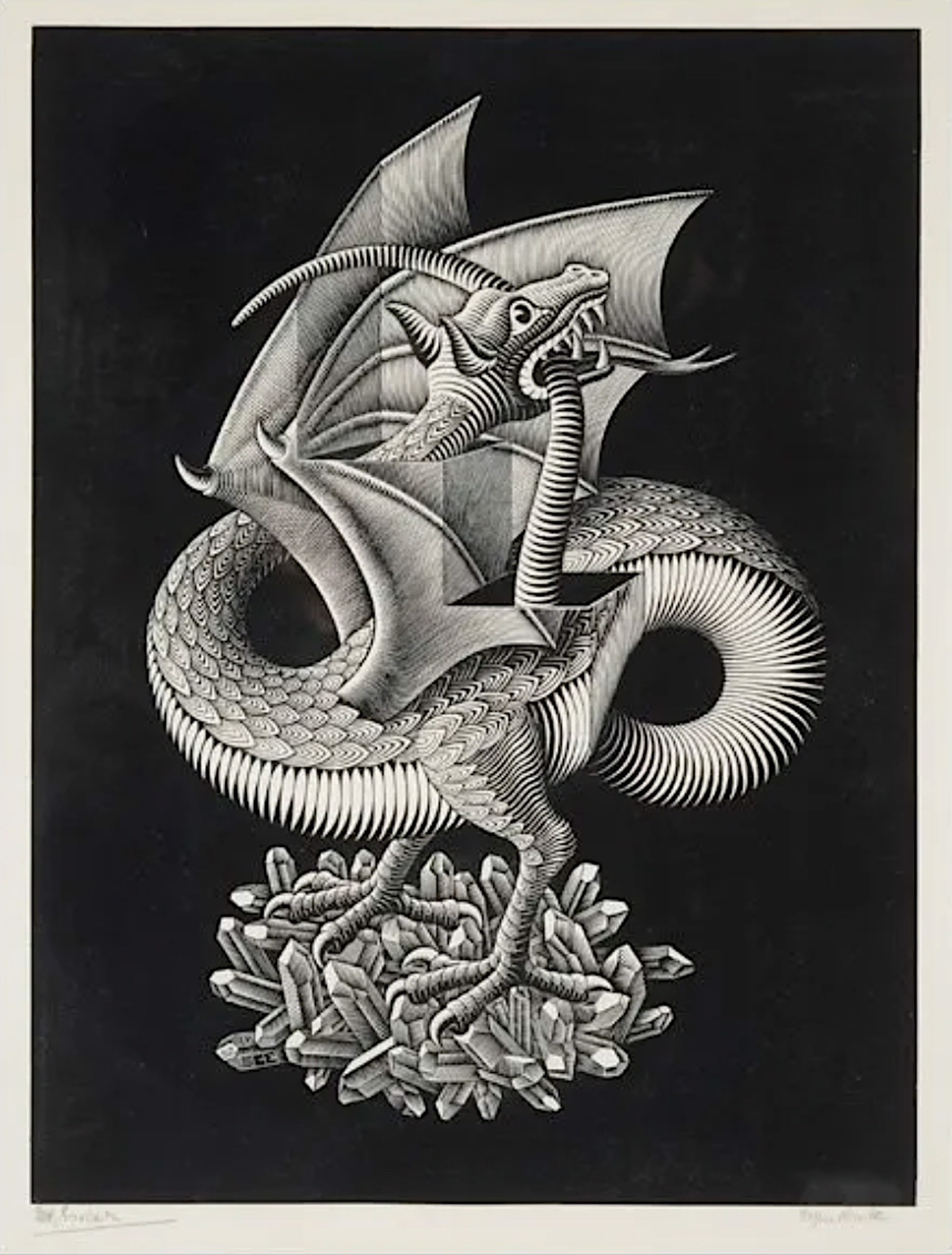 Dragon by M.C. Escher