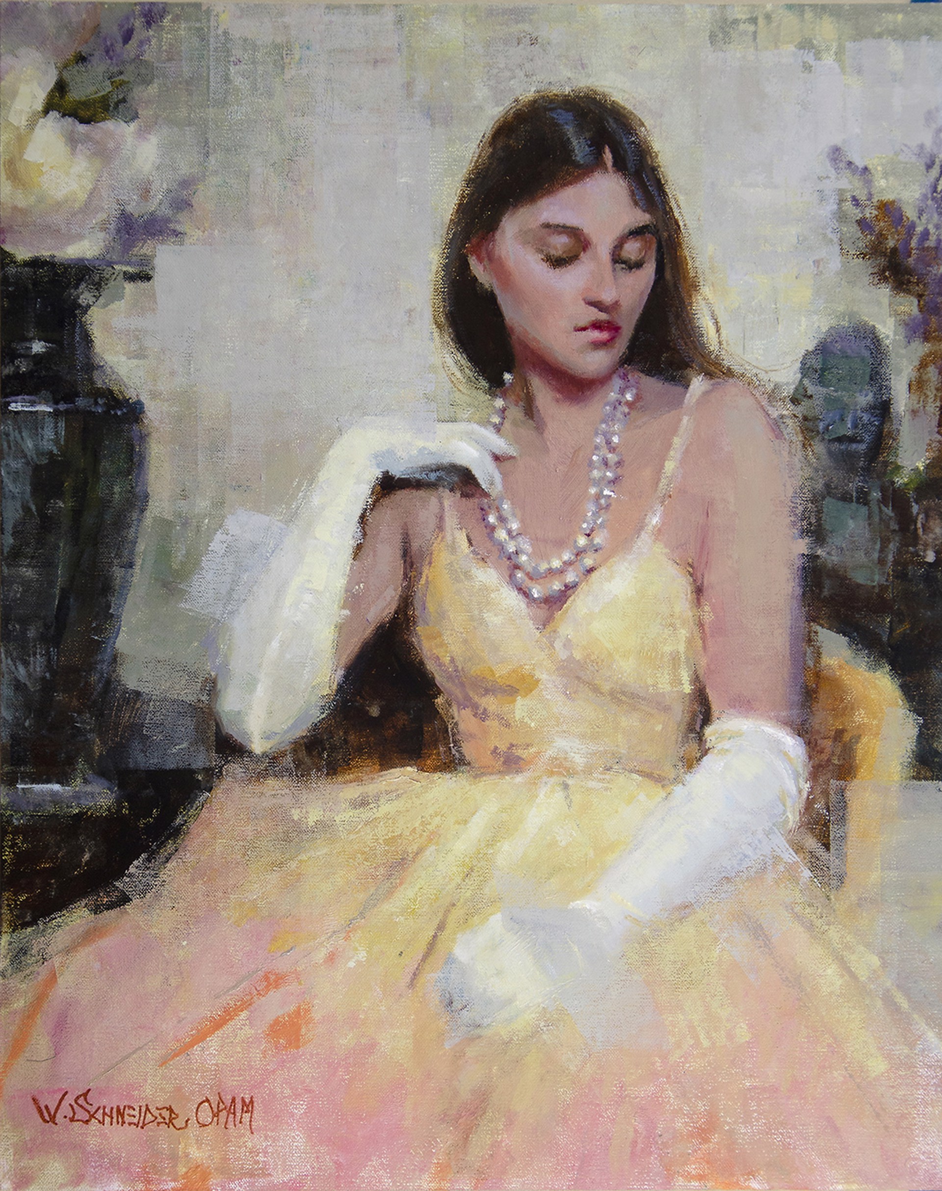 William Schneider, OPAM "Before the Stroke of Midnight" by Oil Painters of America