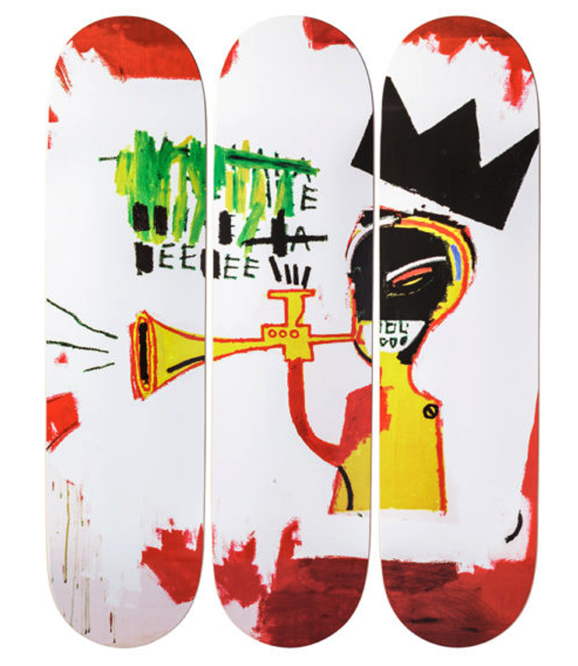 Trumpet Skate Decks by Jean-Michel Basquiat