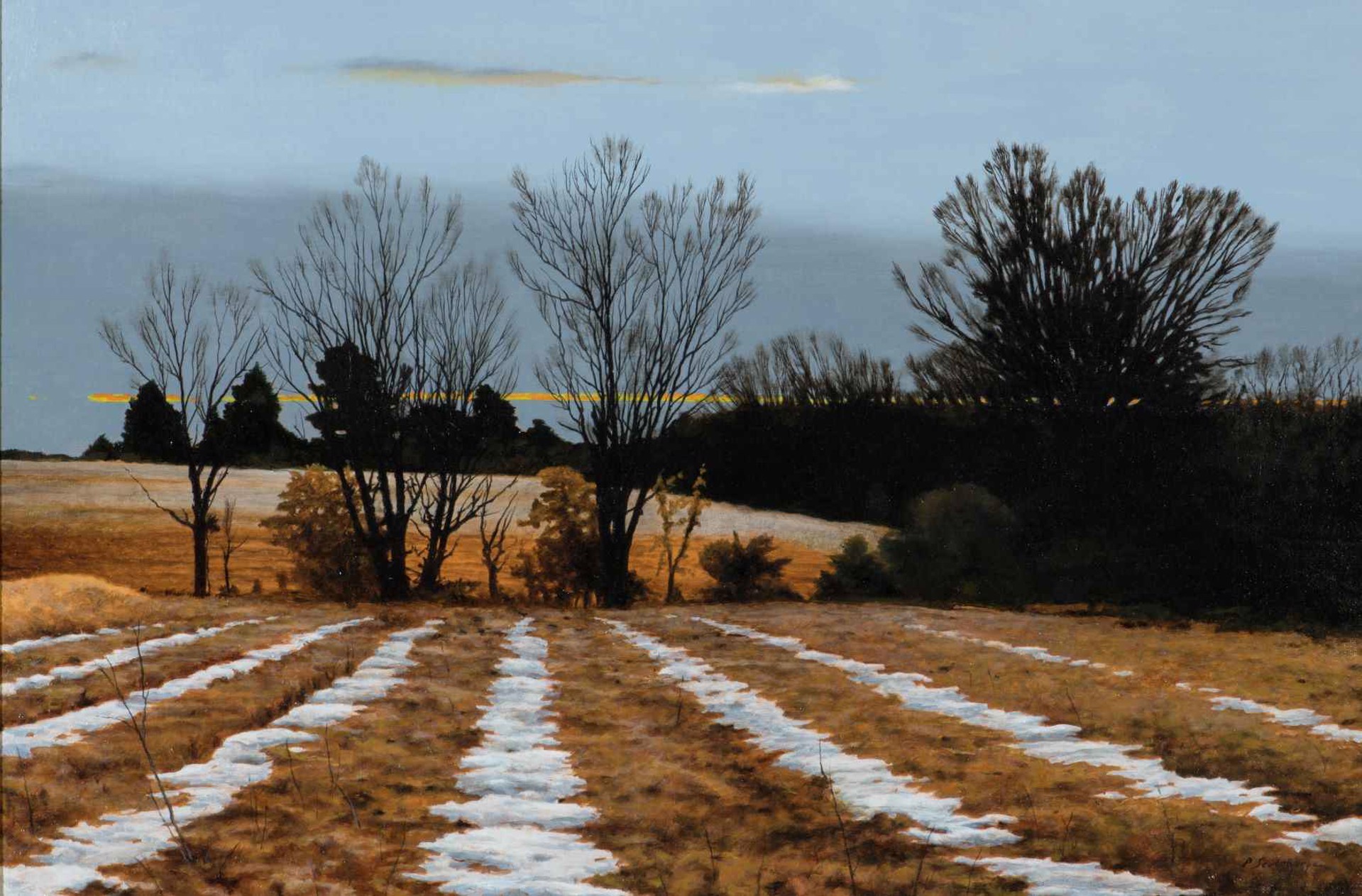 Ice in the Furrows by Peter Sculthorpe