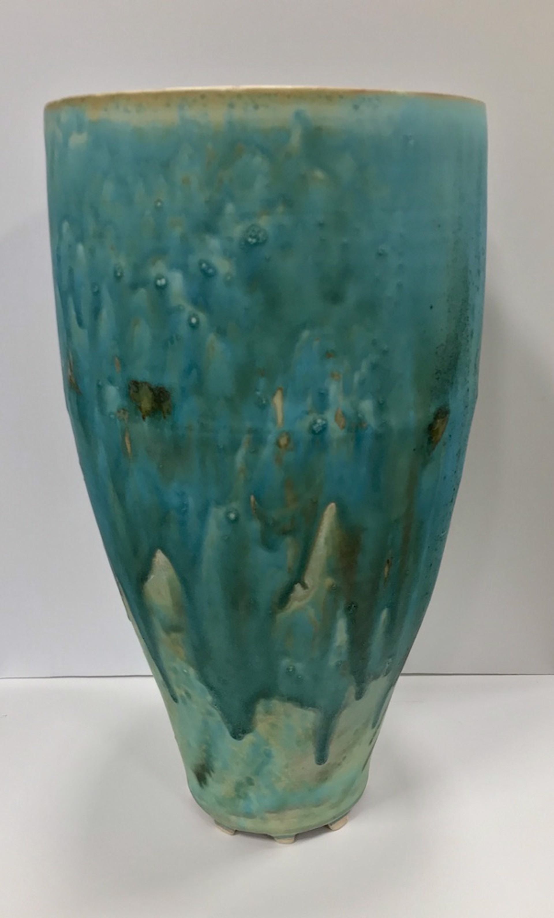 Tall Turquoise Vase by Kayo O'Young