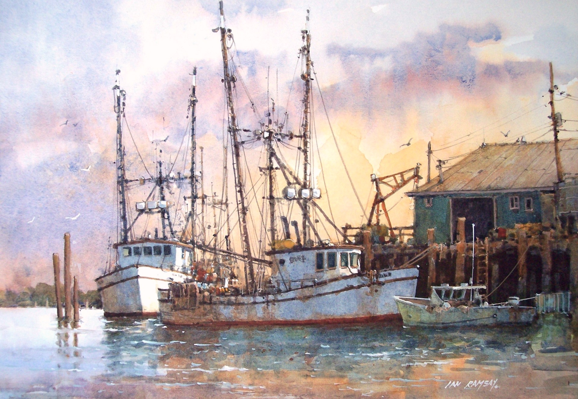 Gulf Coast Dock by Ian Ramsay