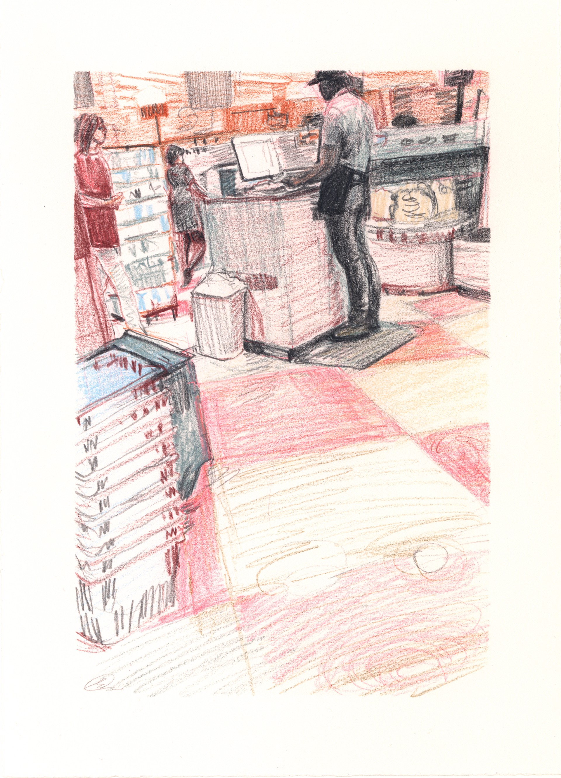 Marketplace/Cashier #12 by Eilis Crean