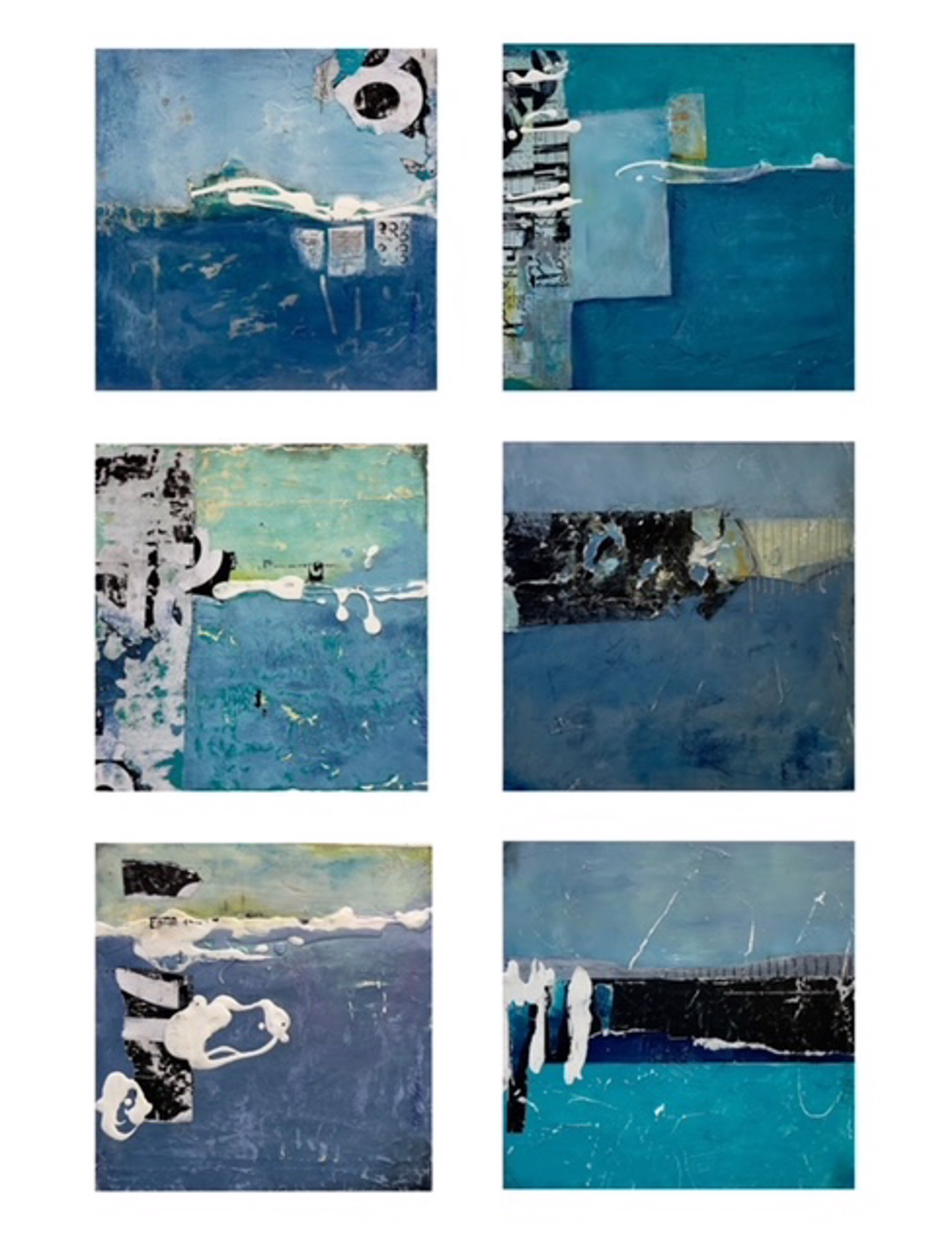 Ocean Series I - VI by Jill Krasner