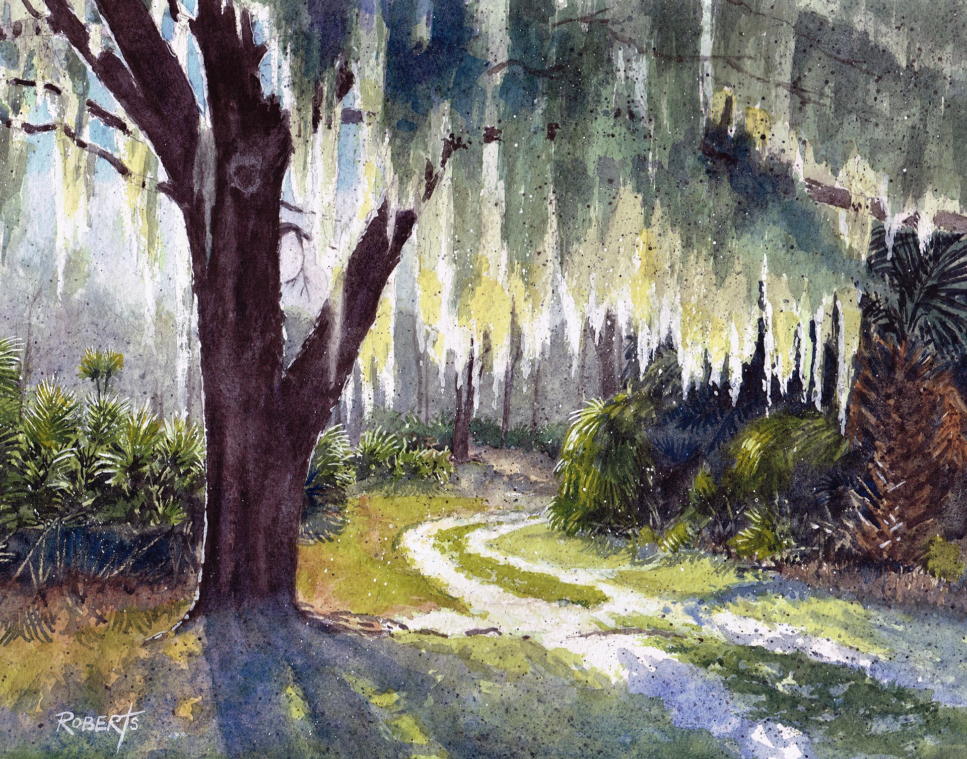 Under the Old Oak Tree - Auction - SOLD by Robin Roberts