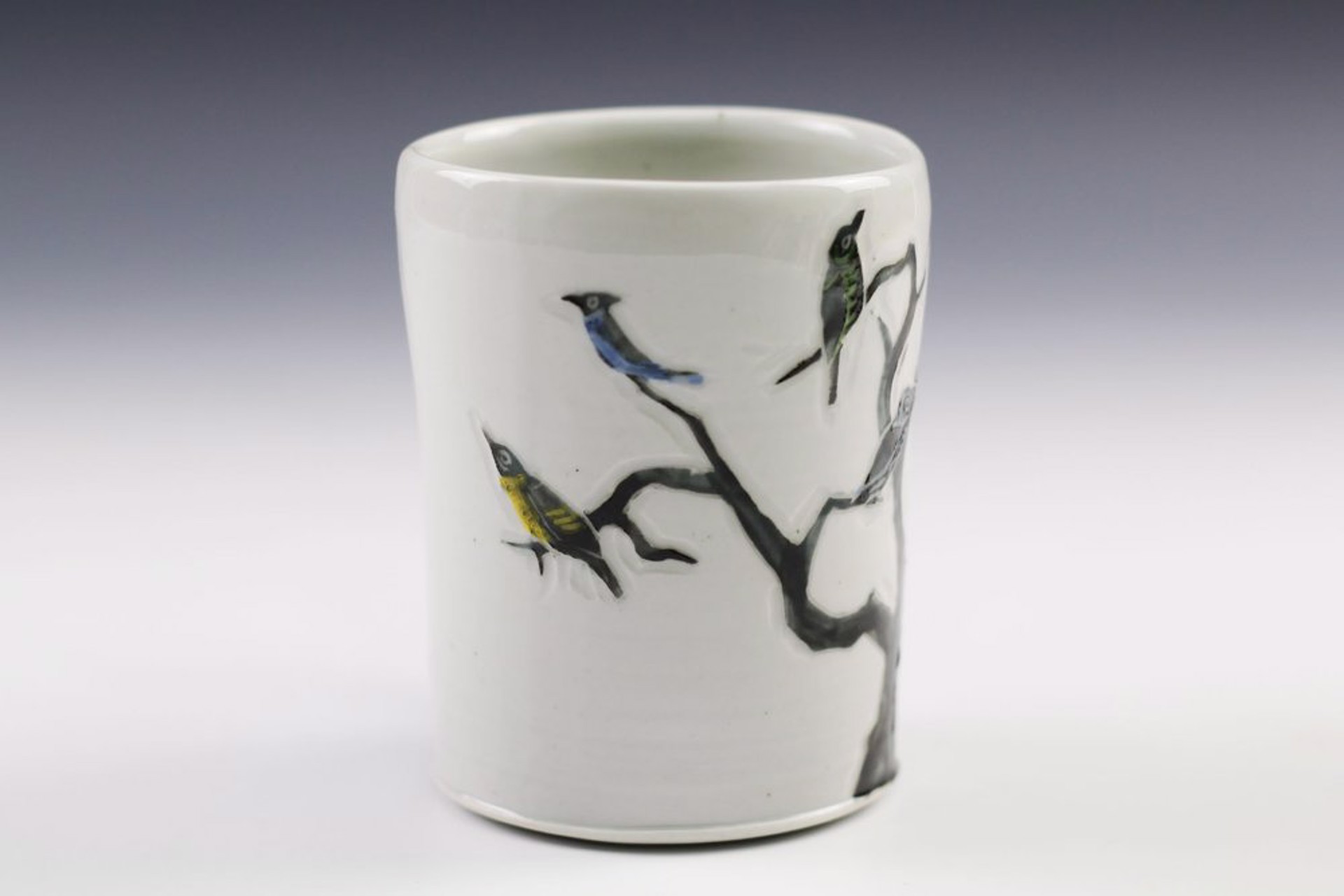 Birds on a Tree Mug by Glynnis Lessing