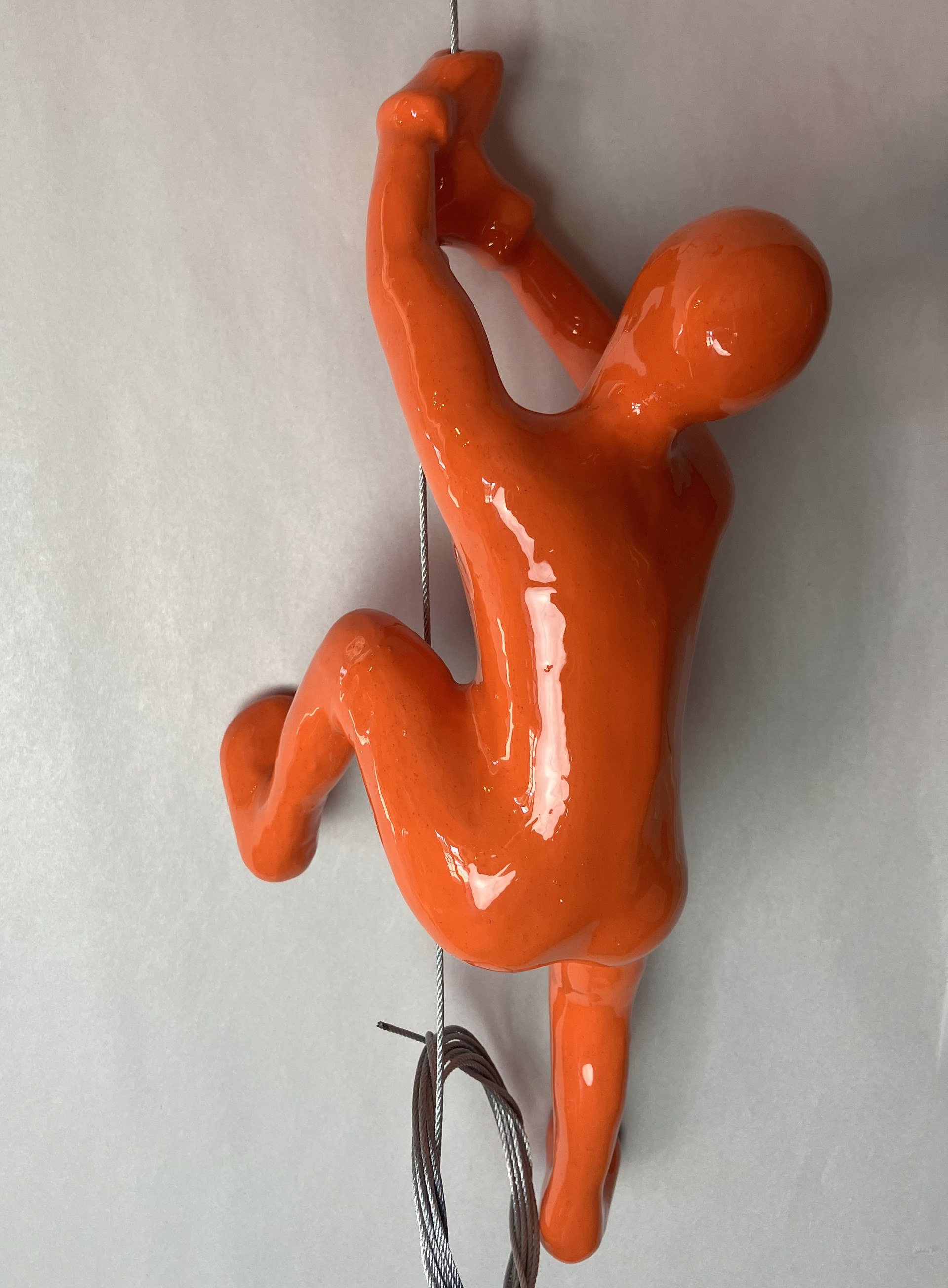 Male Climber 33-D ~ Position 33 in color Orange by Ancizar Marin