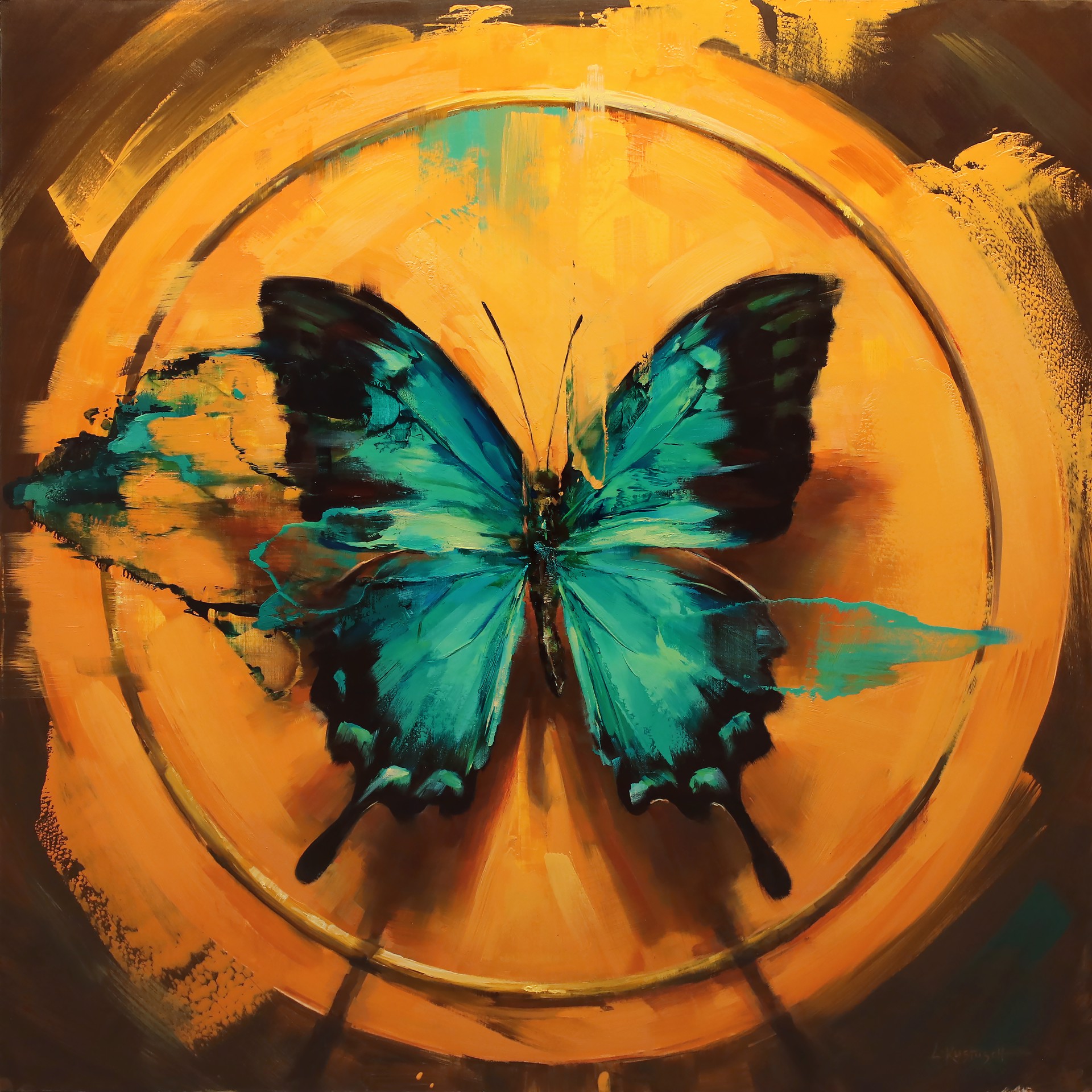 The Blue Green Swallowtail by Lindsey Kustusch