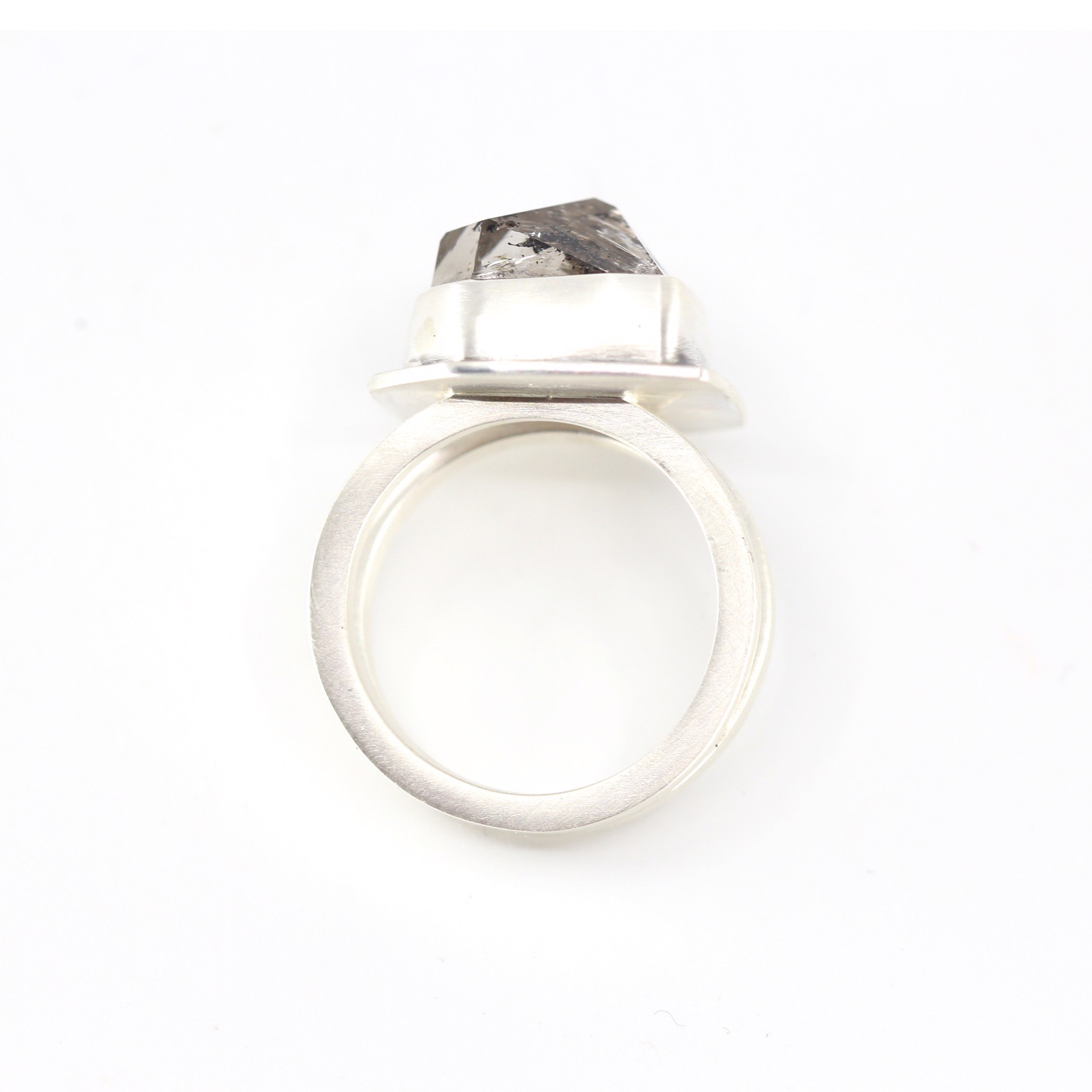 Petroleum Quartz Ring by Silicate & Silver
