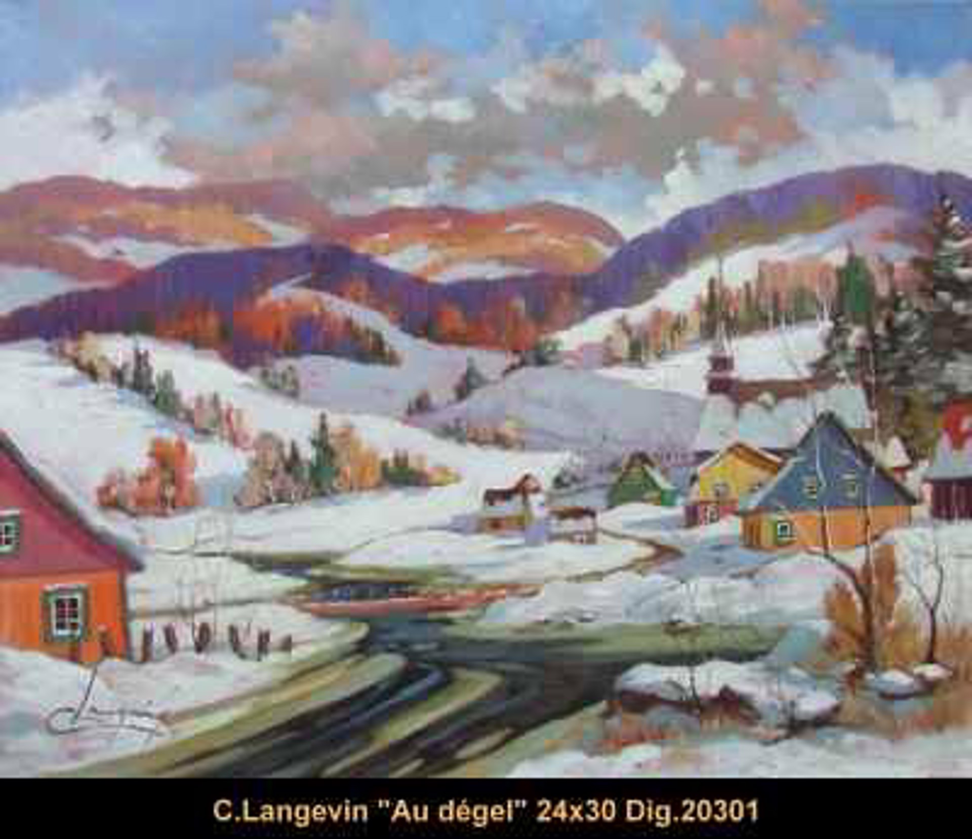 Au Degel  20301 by Claude Langevin