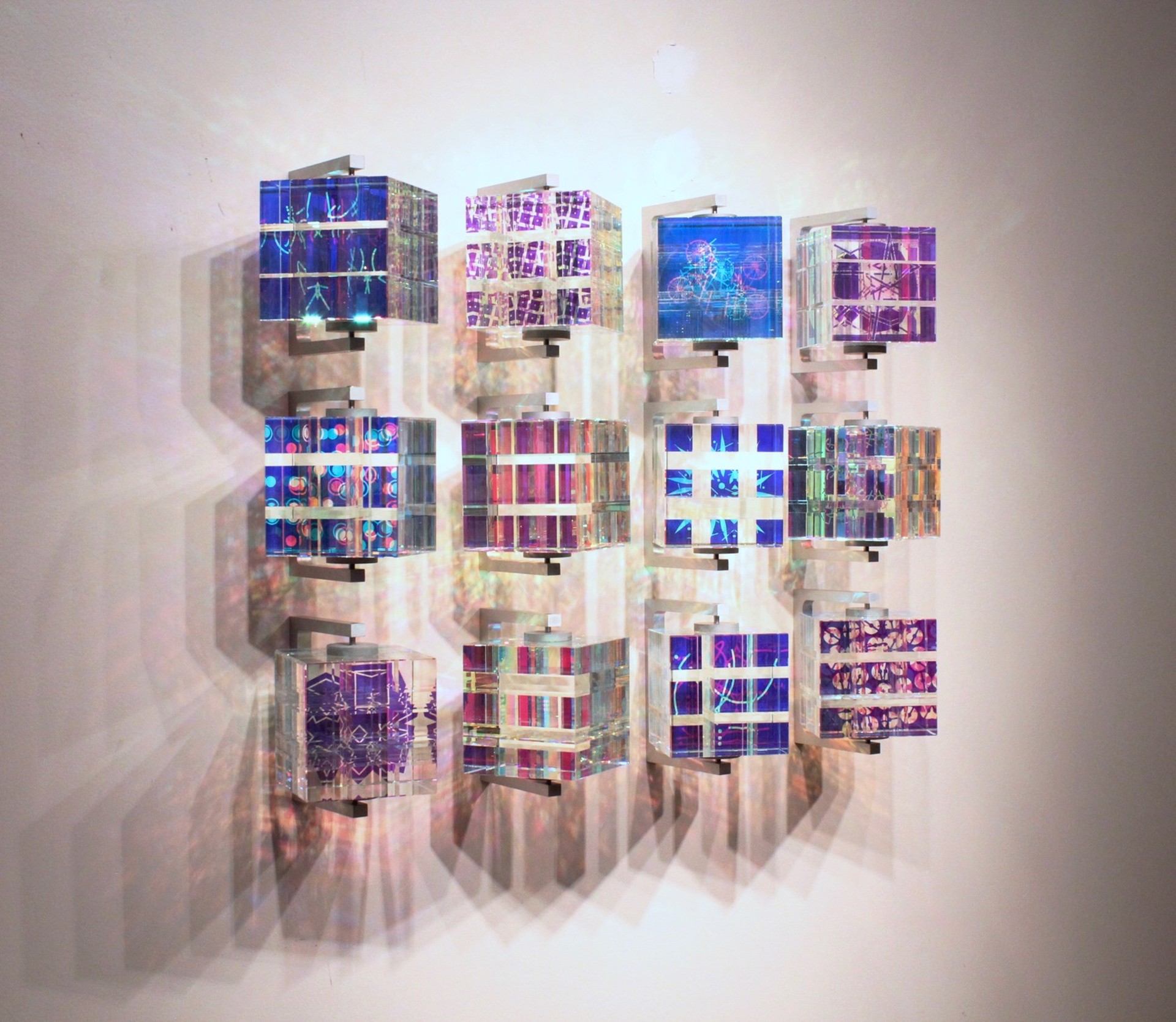 "Wall Cubes" x 8 by Toland Sand
