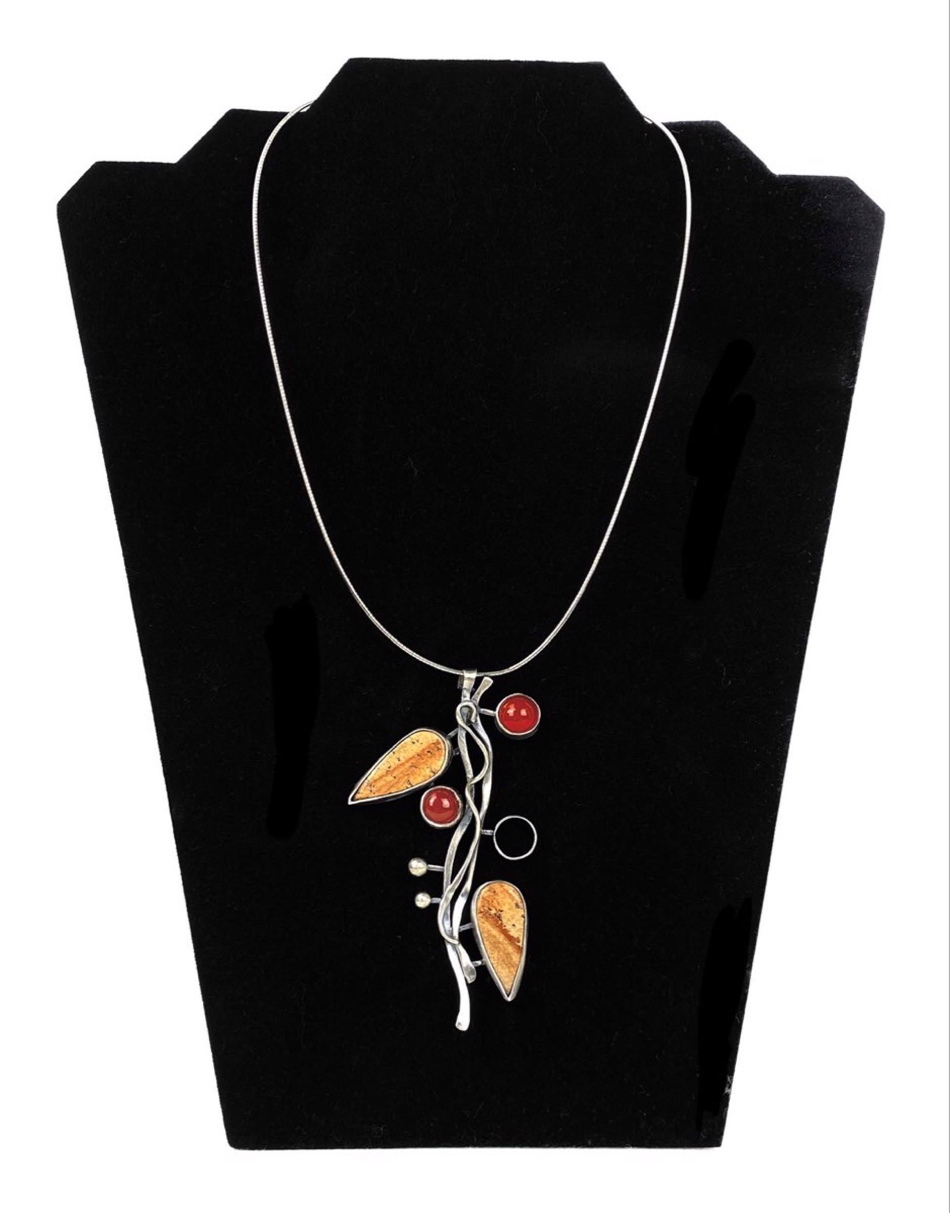 Picture Jasper Carnelian Necklace by Anne Rob