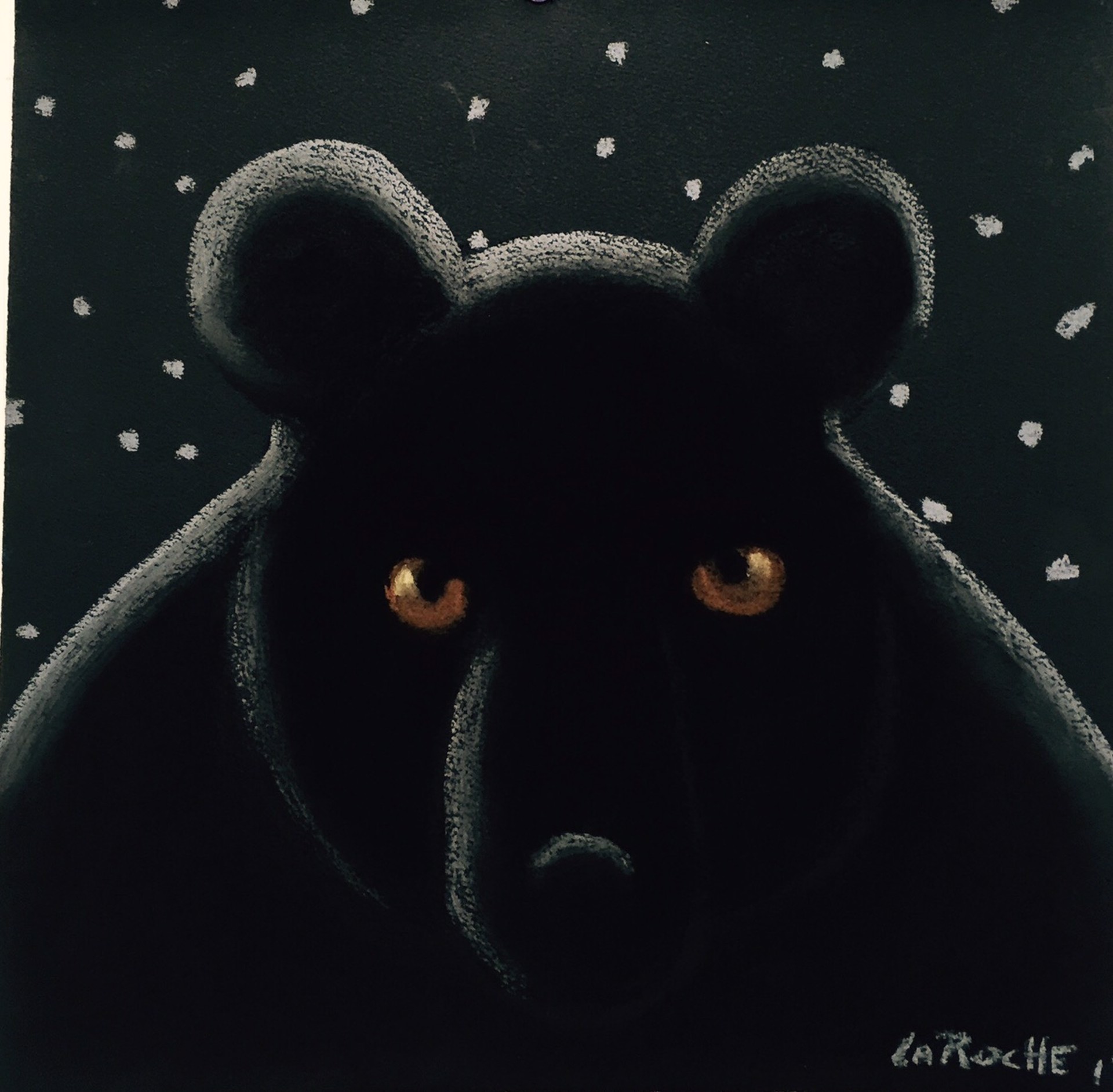 Midnight Black Bear by Carole LaRoche