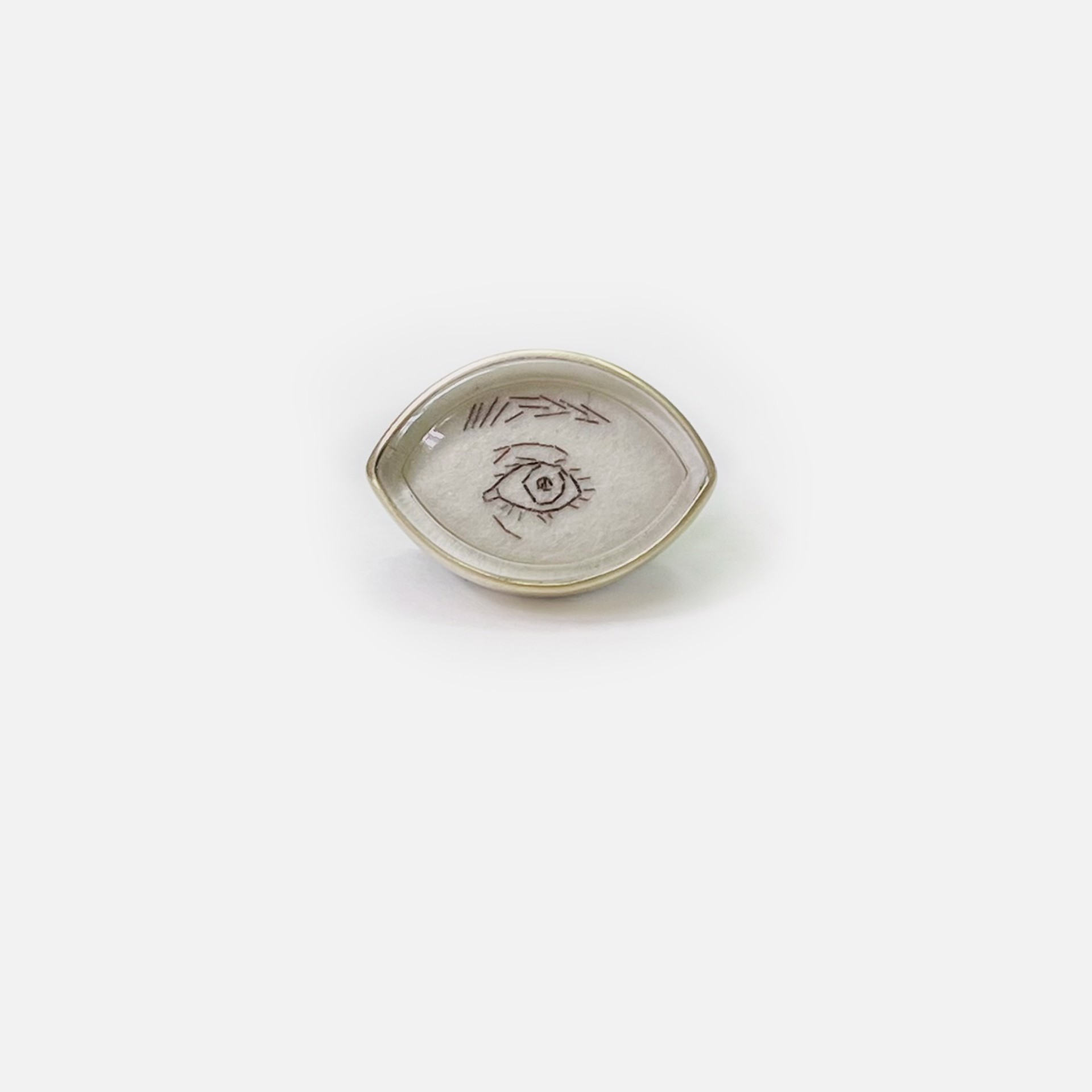Eye (looking at) Pin, 2023 by Melanie Bilenker