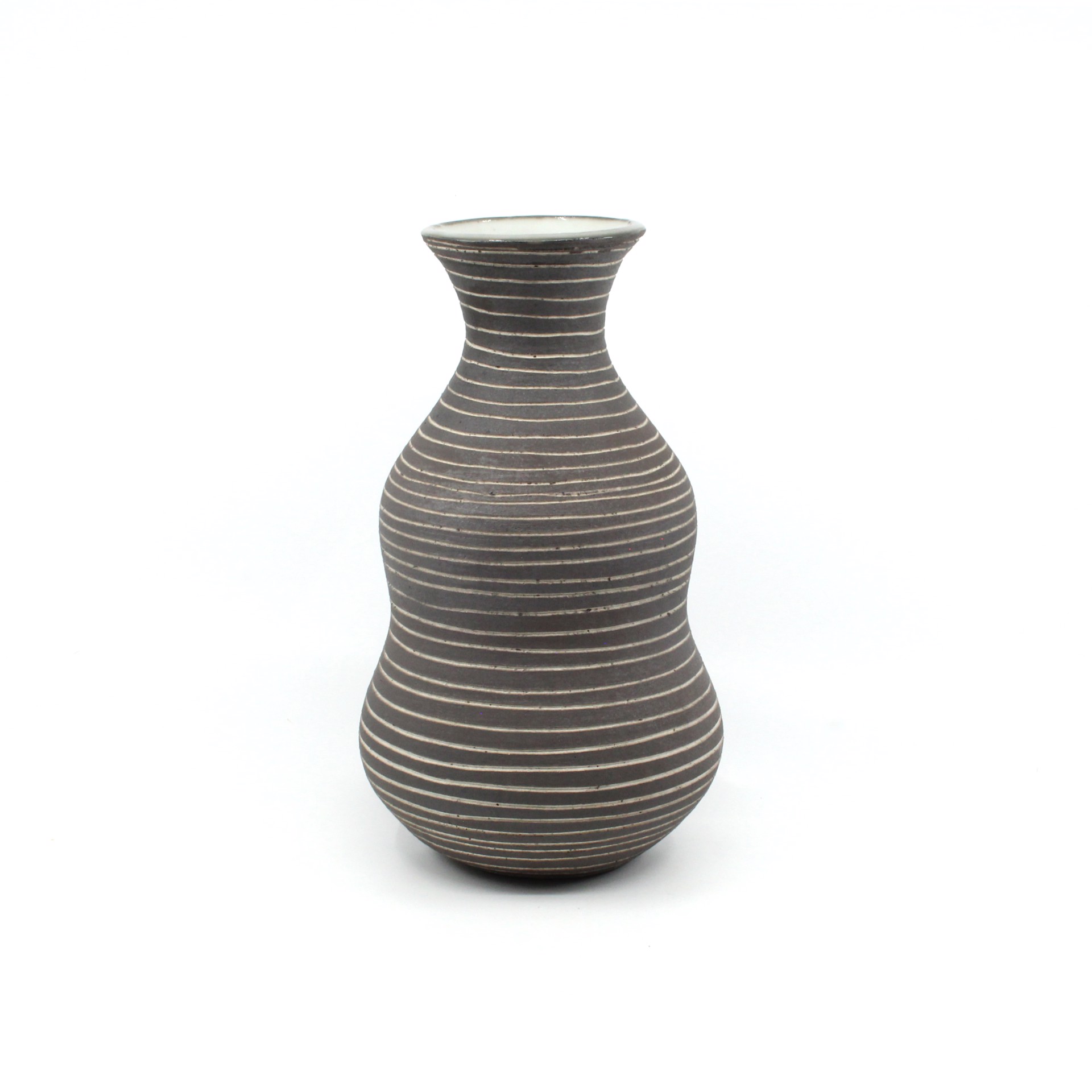 Monochrome Lines Vase by Heather Bradley