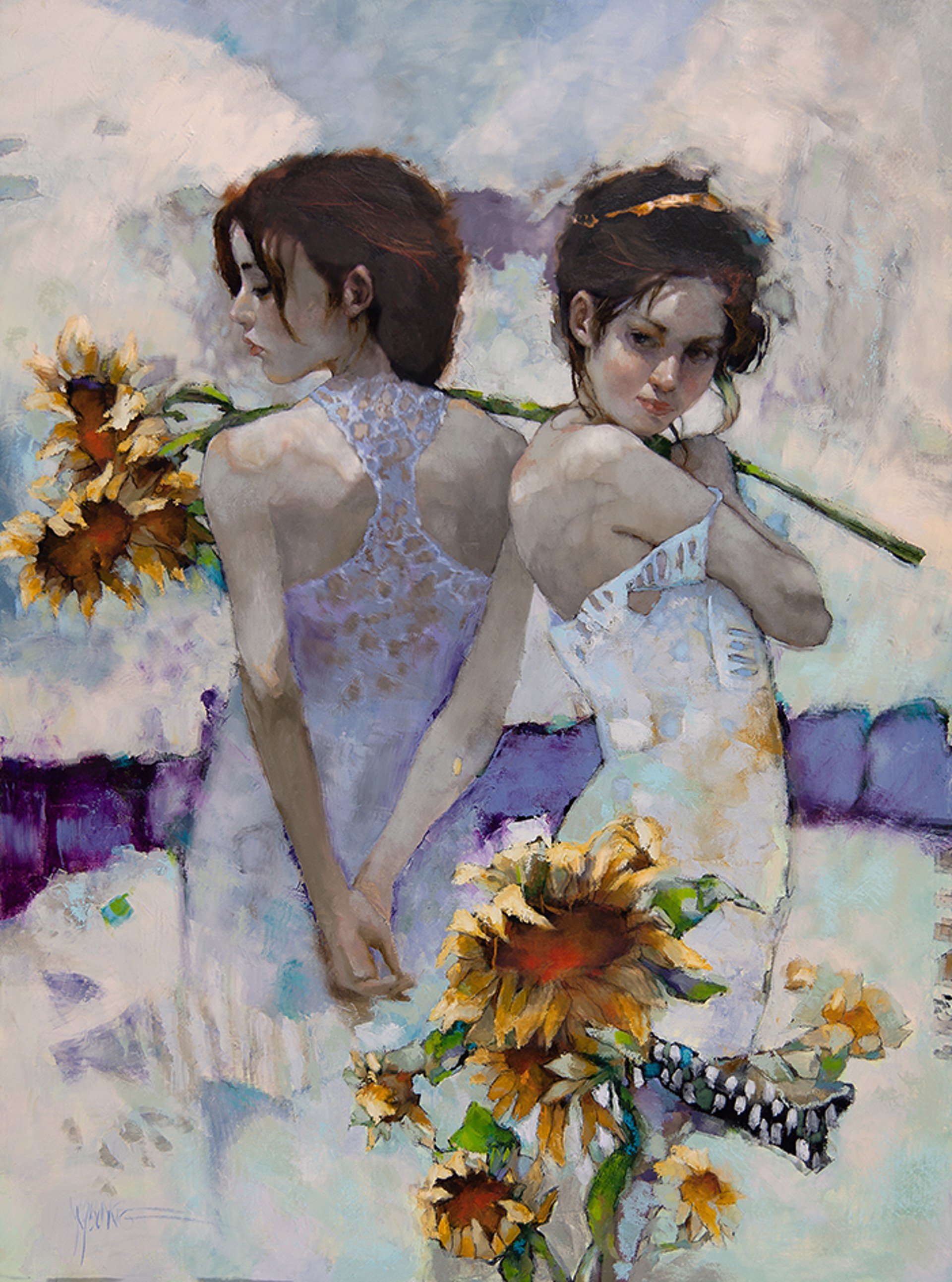 Sunflower Sisters by Donna Young | Lahaina Galleries