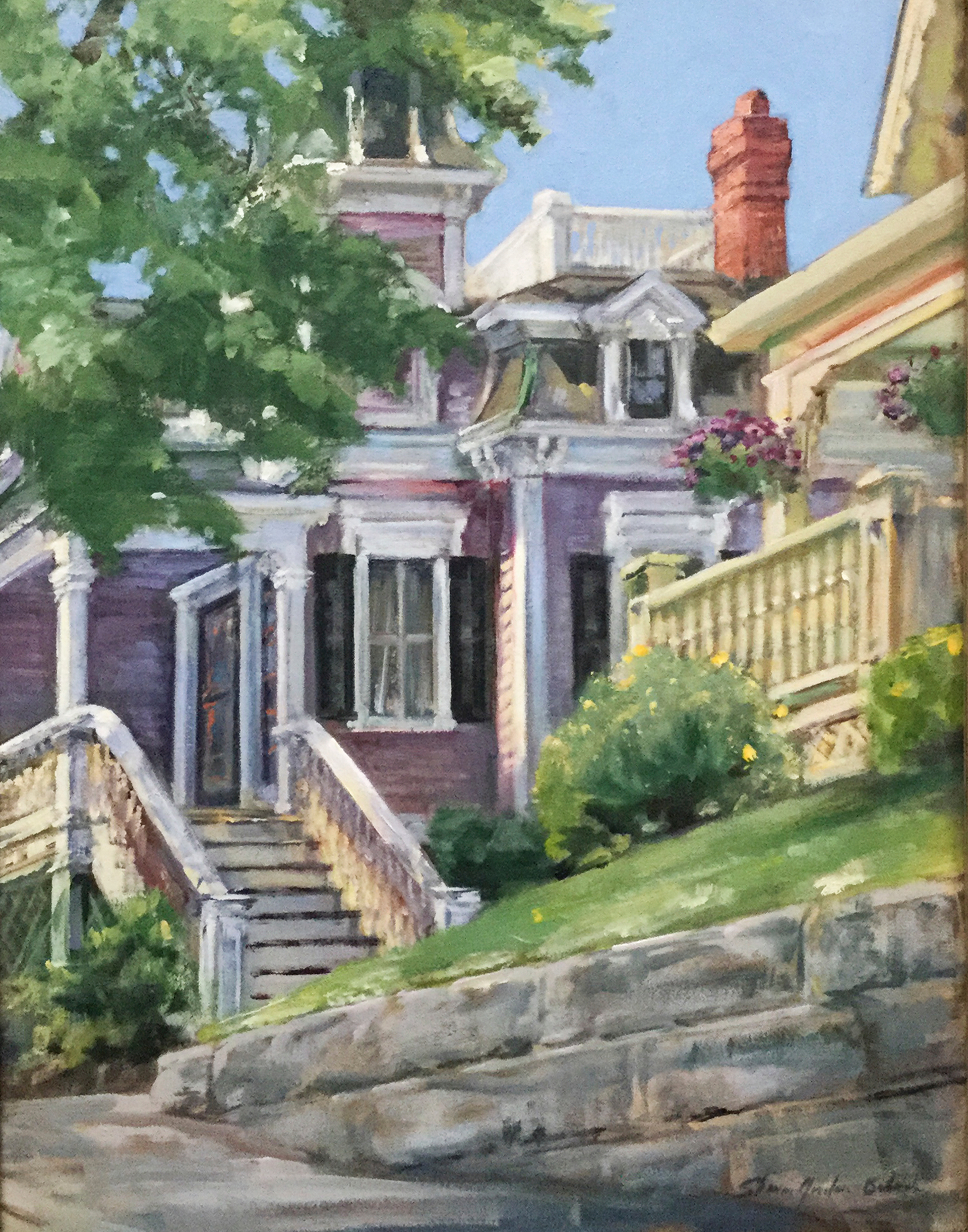 Hopper's Painted Gloucester House by Sharon Bahosh