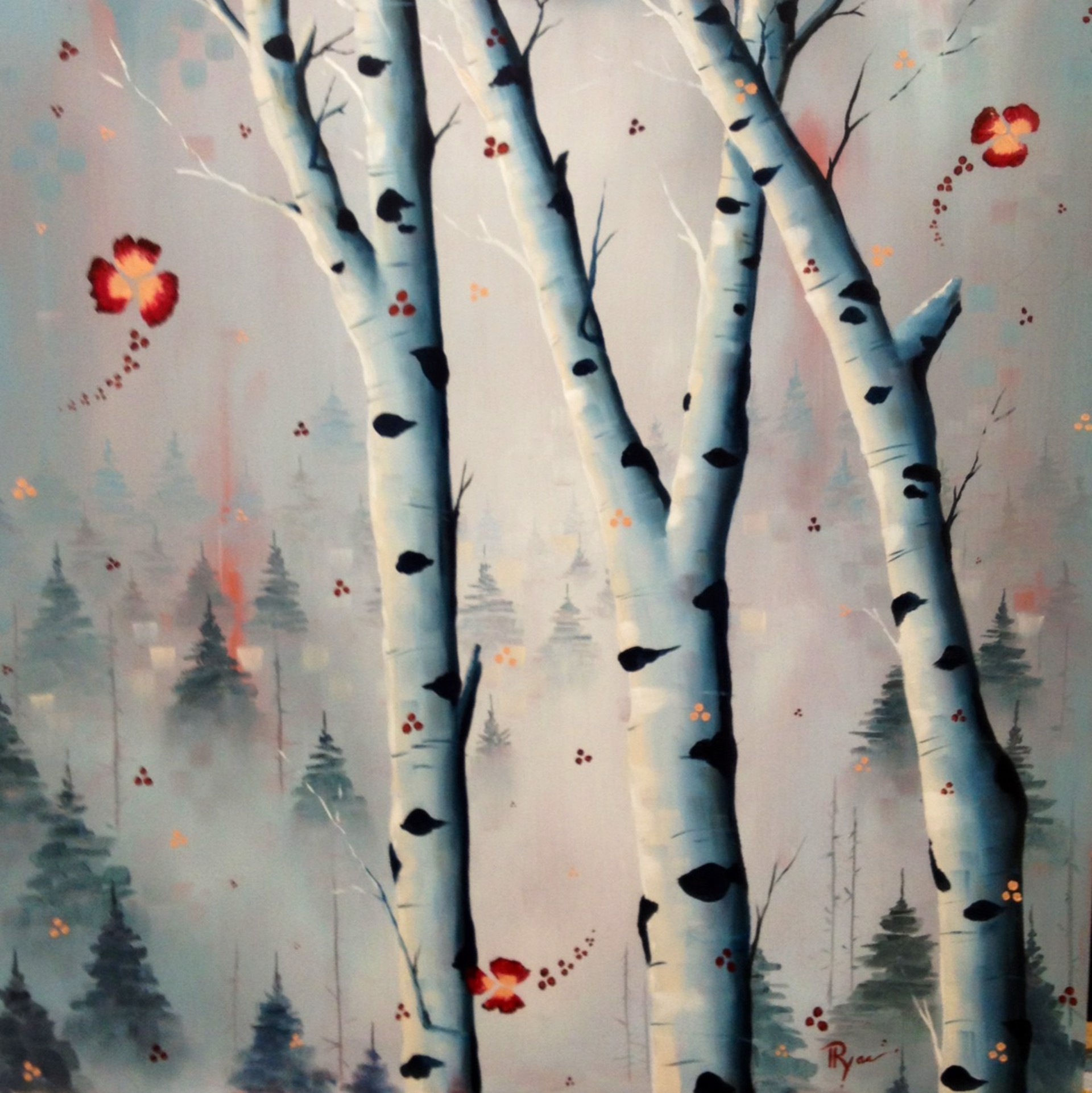 Vanishing Pines Landscape by Daniel Ryan