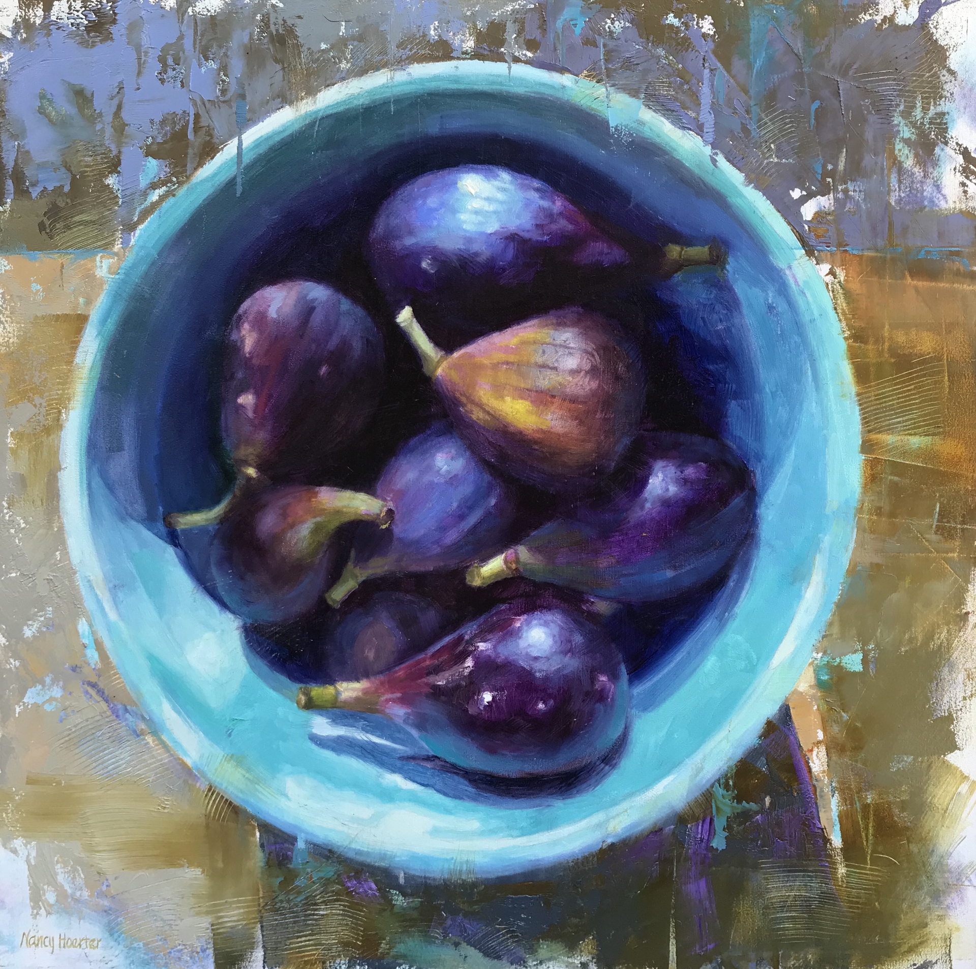 Figs in Blue by Nancy Hoerter