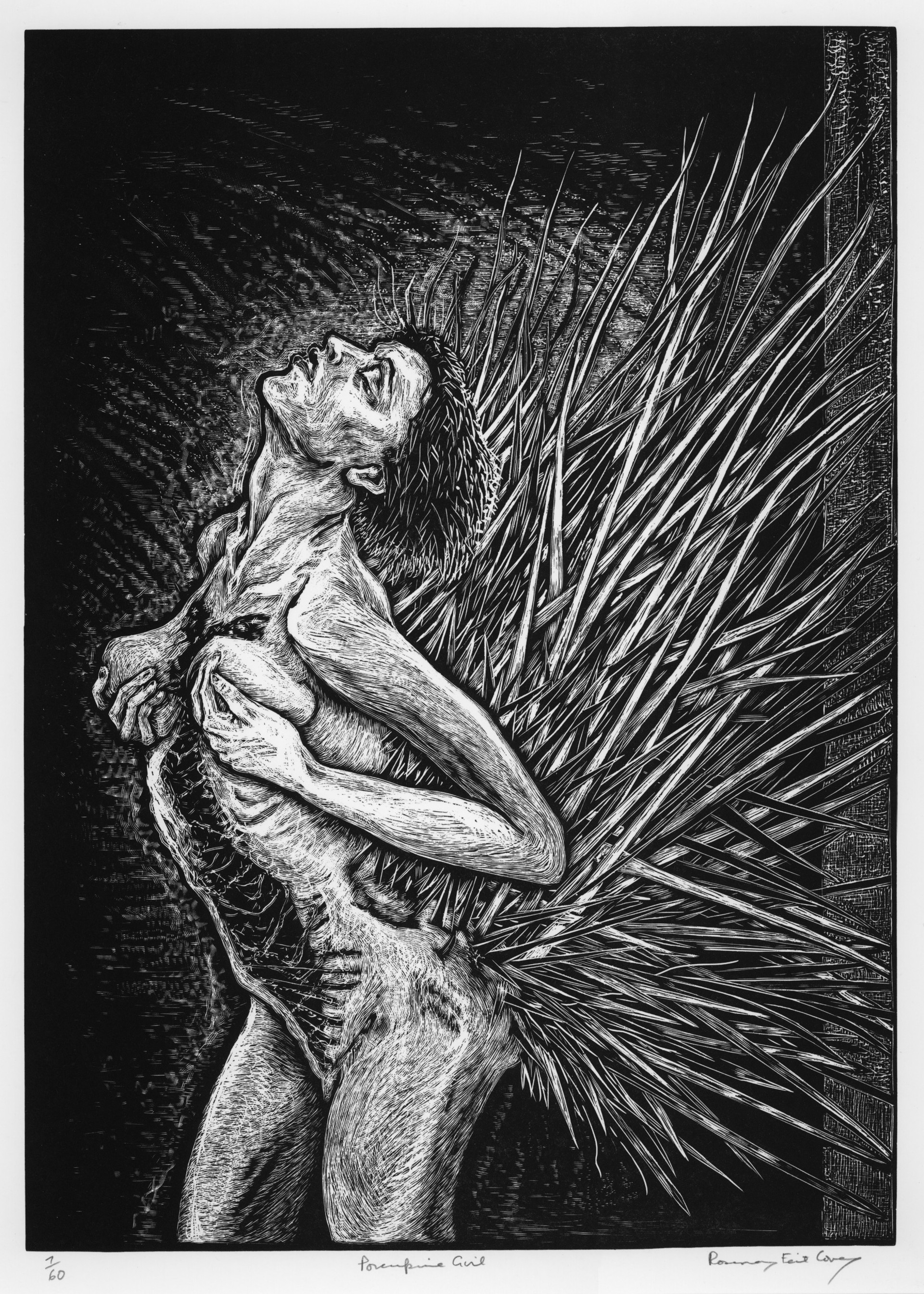 Porcupine Girl (standing) by Rosemary Feit Covey