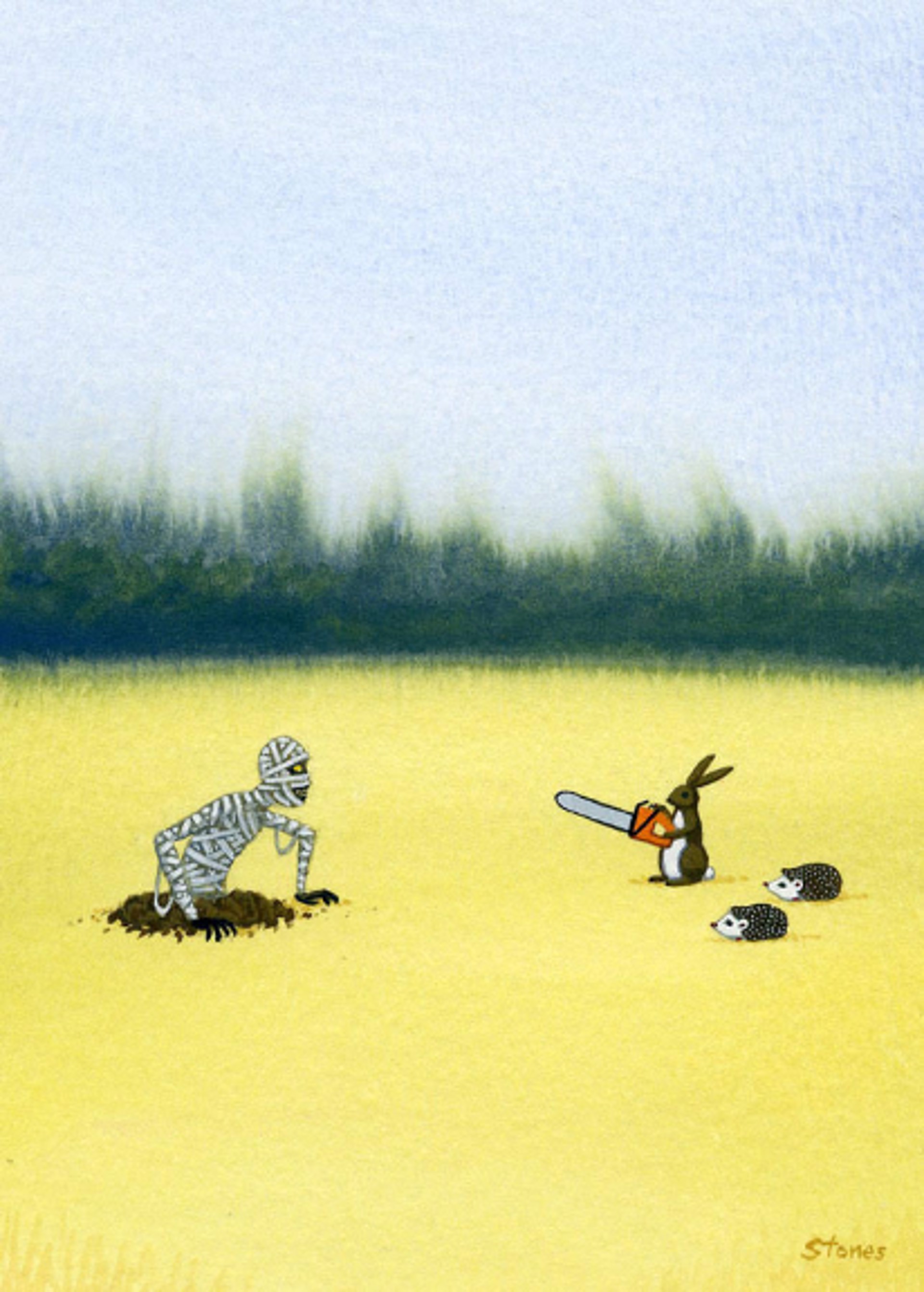 Mummy, Rabbit, Hedgehogs by Greg Stones