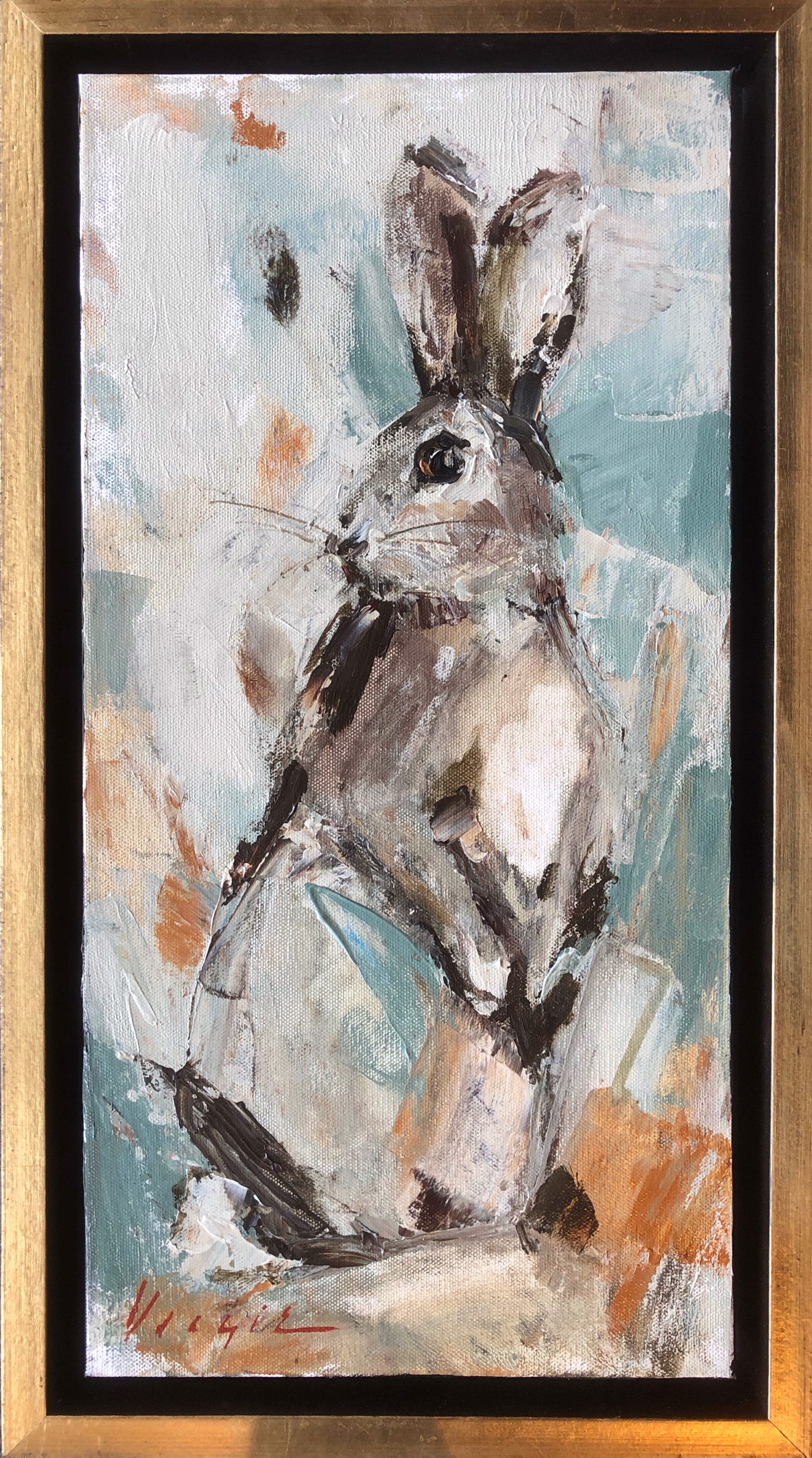 Abstract Bunny II by Mary Miller Veazie