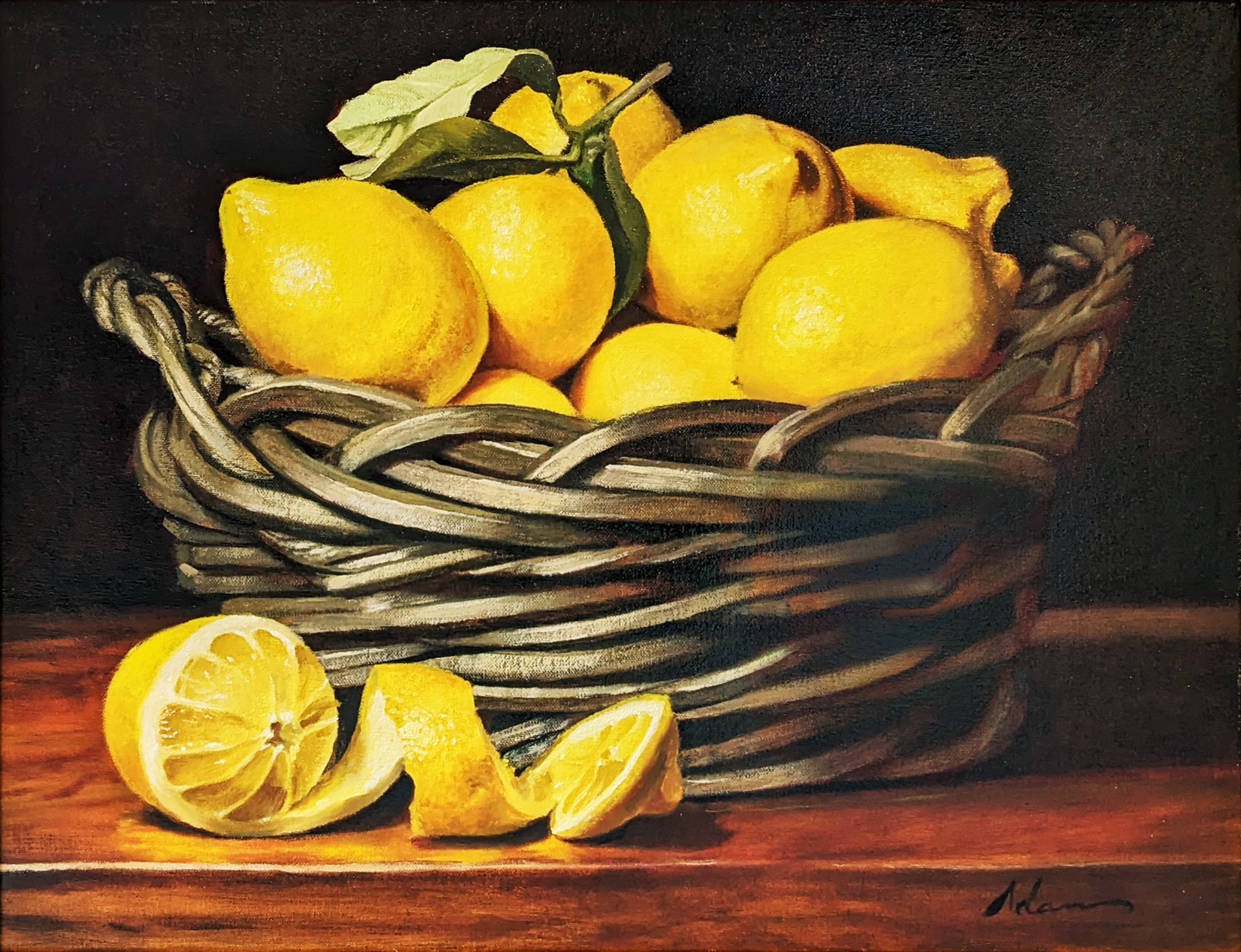 Lemon Basket by Michael Lynn Adams