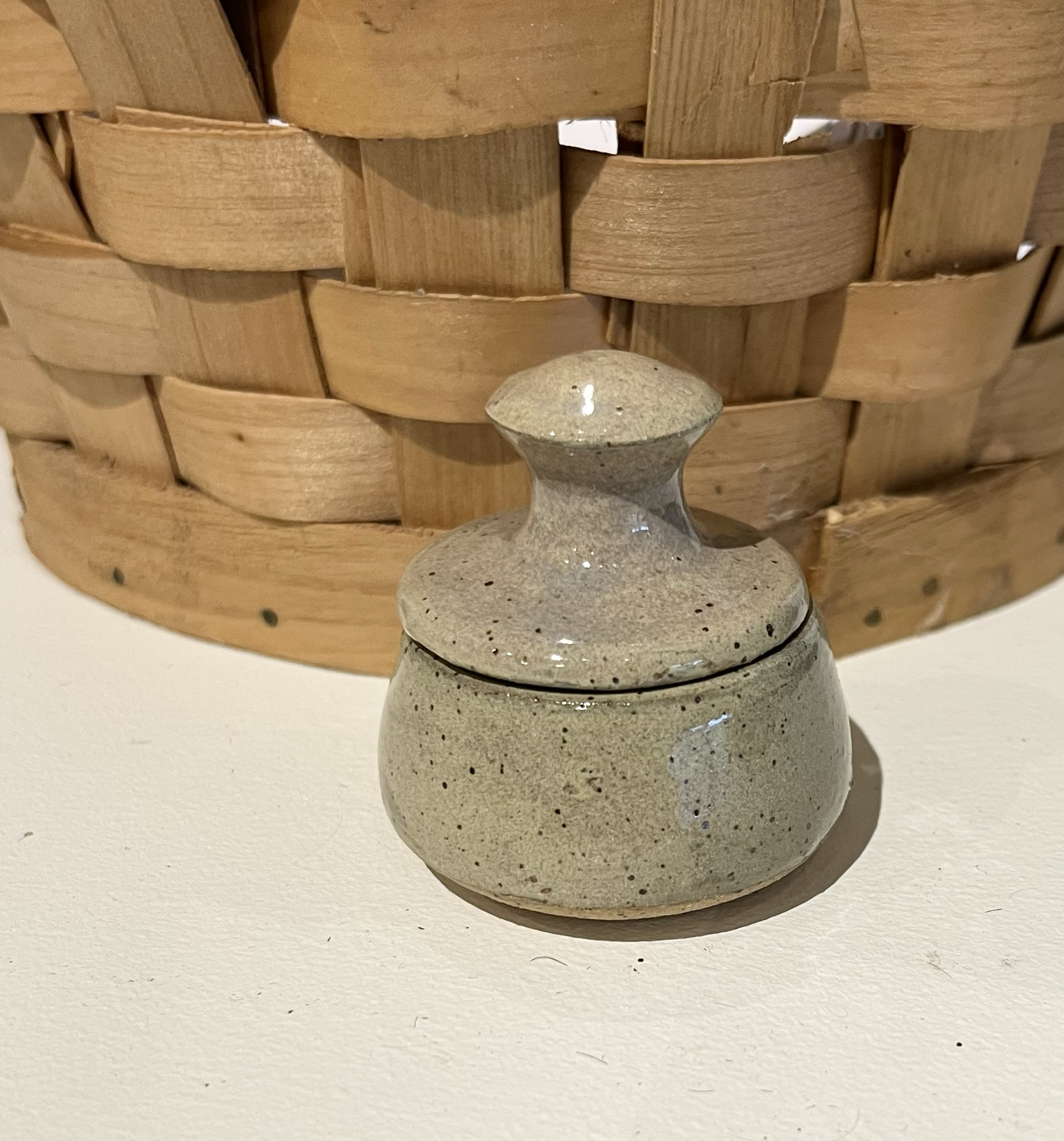 Tiny Ceramic Lidded Jar 11 by Shama Kipfer-Tessler