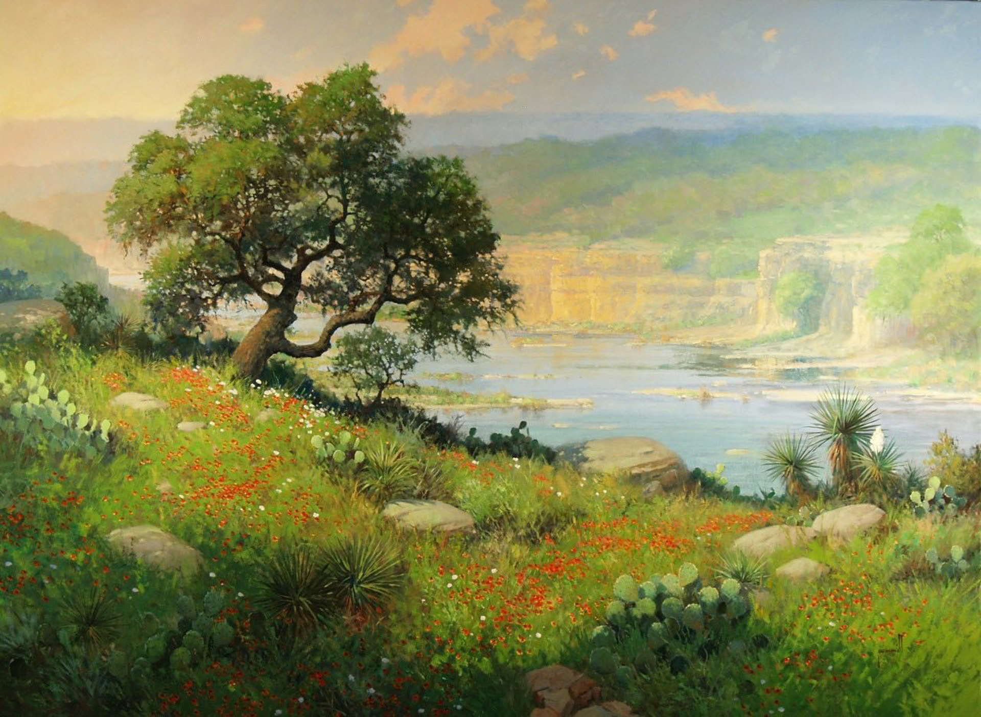 Morning on the Pedernales by Robert Pummill