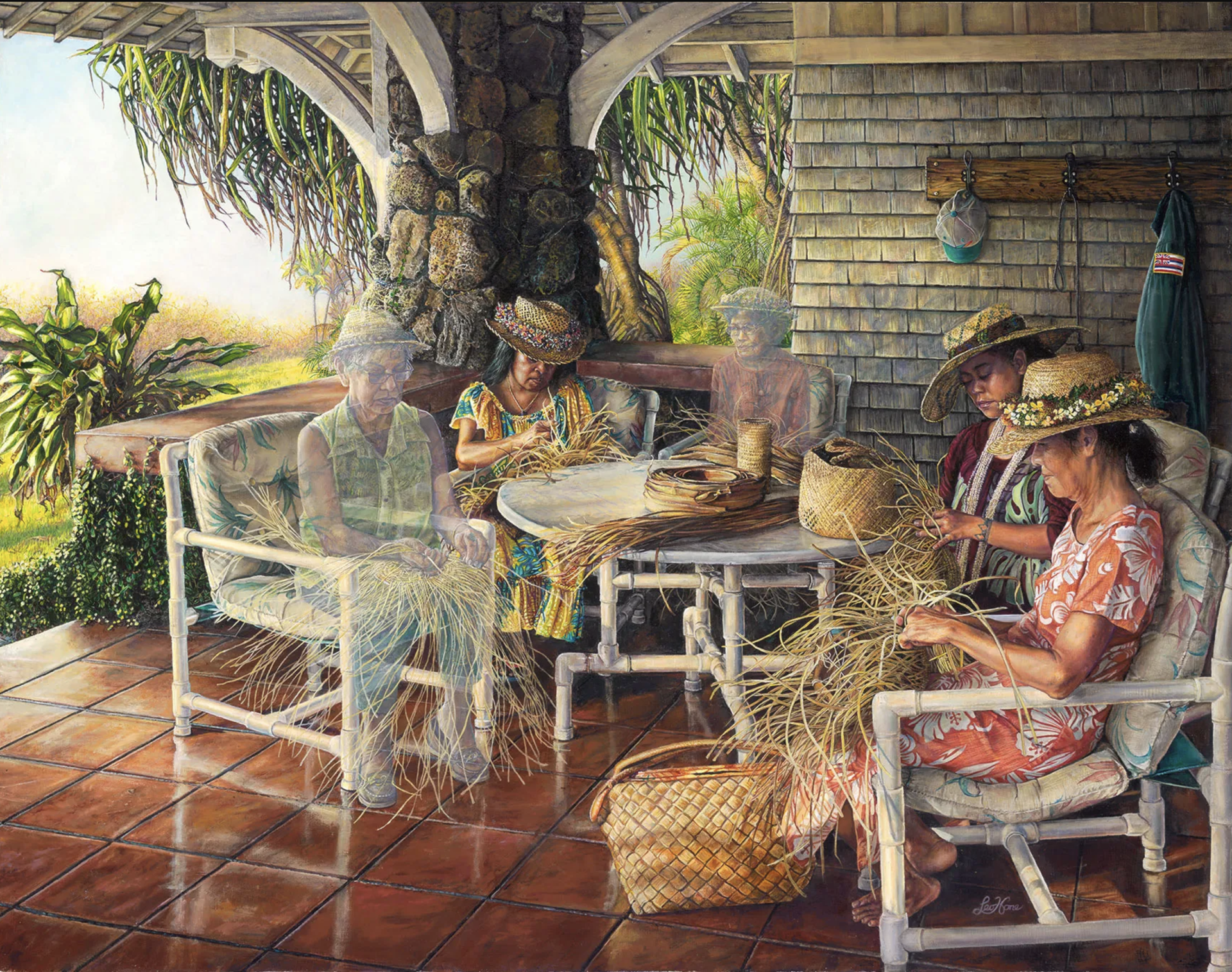Lauhal - Ka Ho'oilina o ka Hala (FRAMED) by Leohone Magno