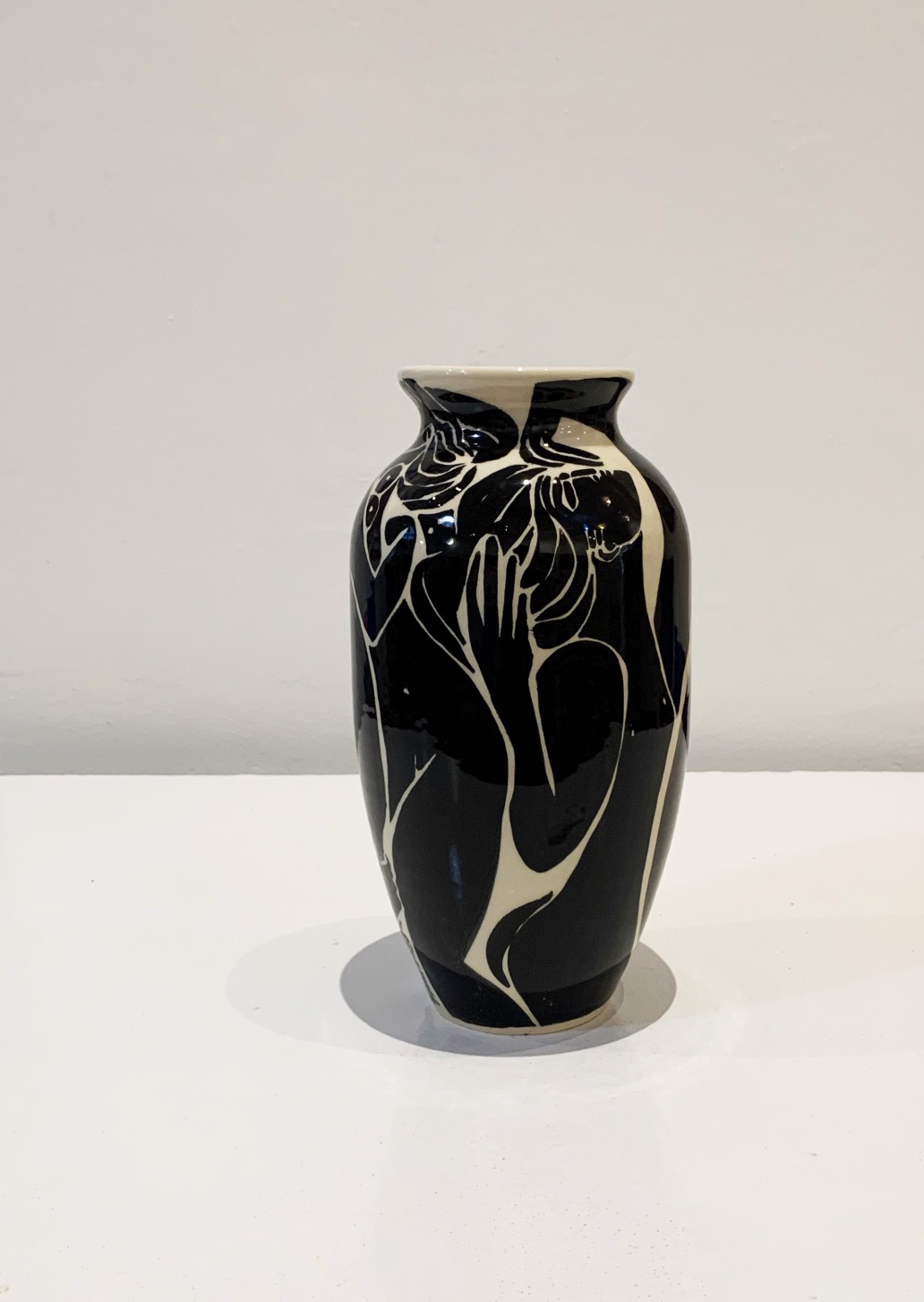 Shadow Figures Vase #8 by Ken and Tina Riesterer