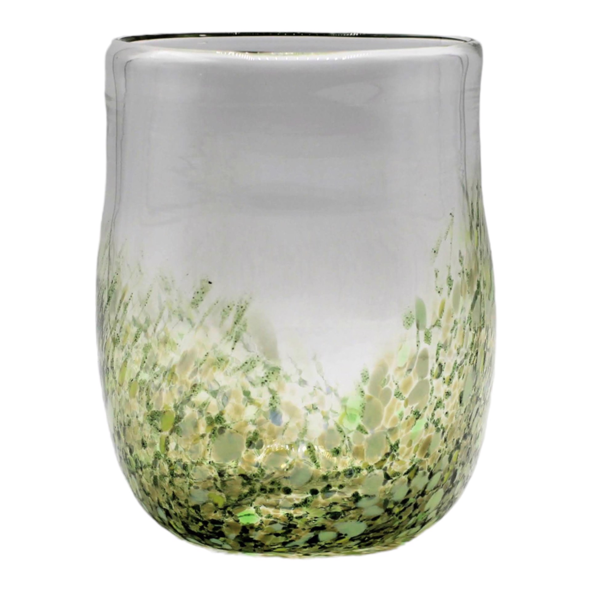 Hand Blown Glass Cup - Green by Katie Sisum