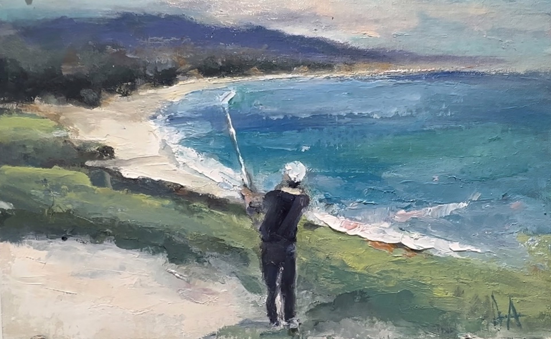 Golf at Pebble by Lilli-Anne Price