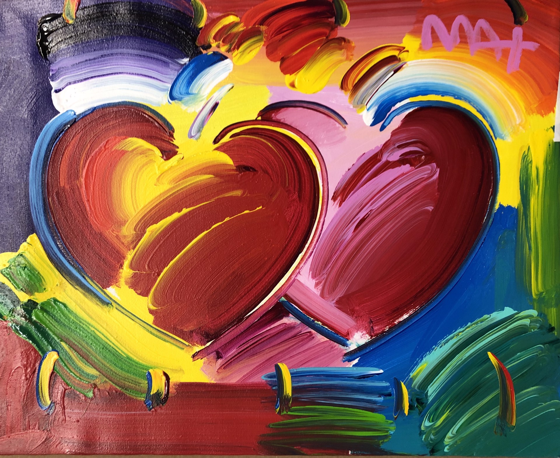 Two Hearts by Peter Max