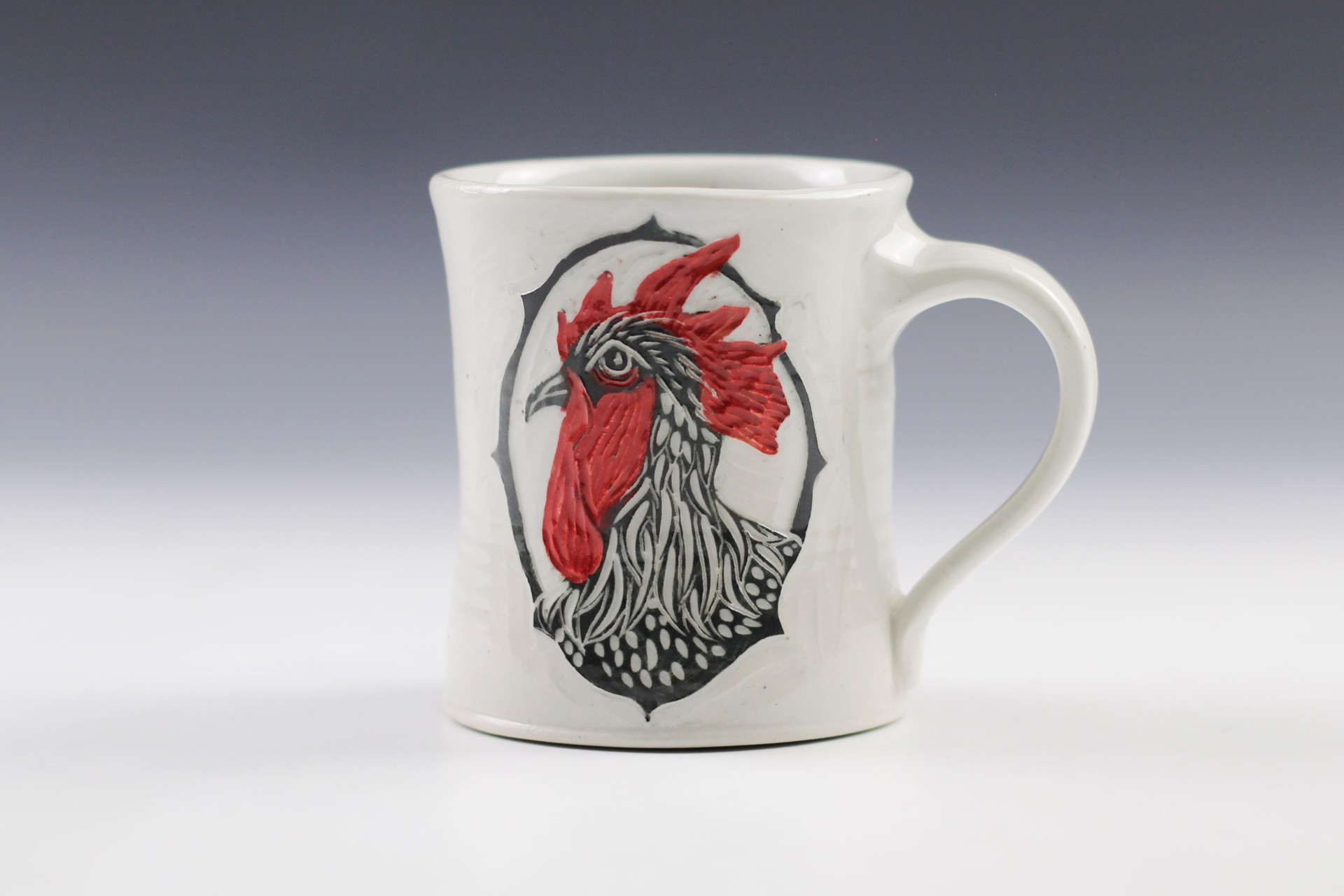Rooster Mug by Glynnis Lessing
