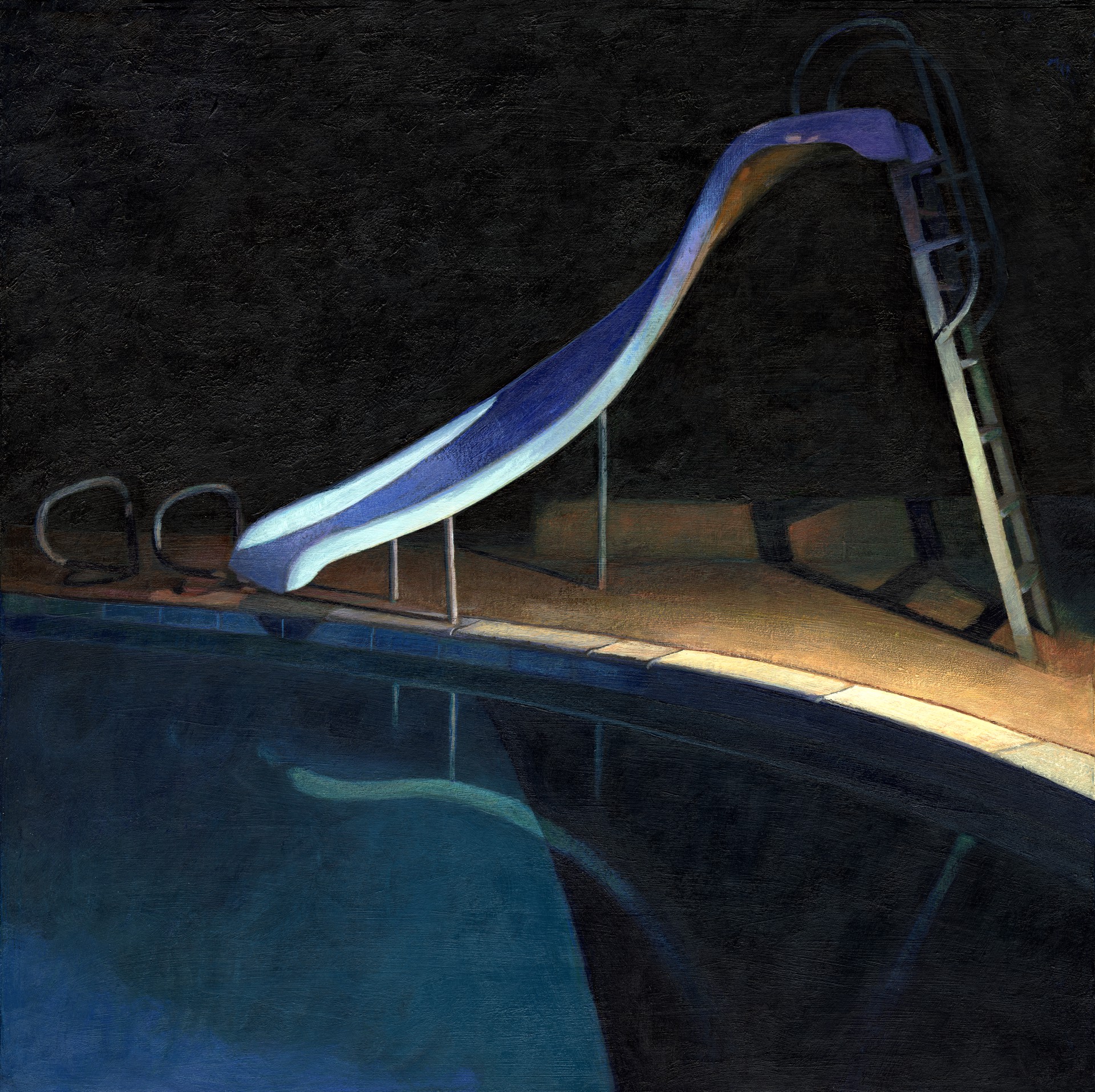 Silverlake Slide (Night) by Leah Giberson
