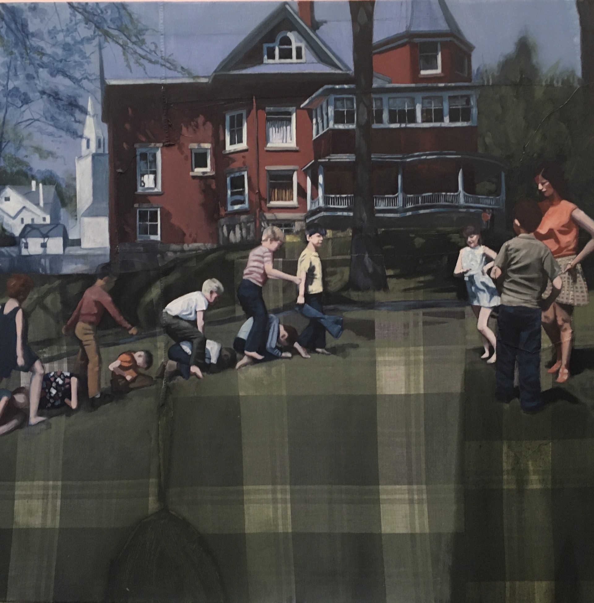 Kids on the Lawn by Sara Marcheli