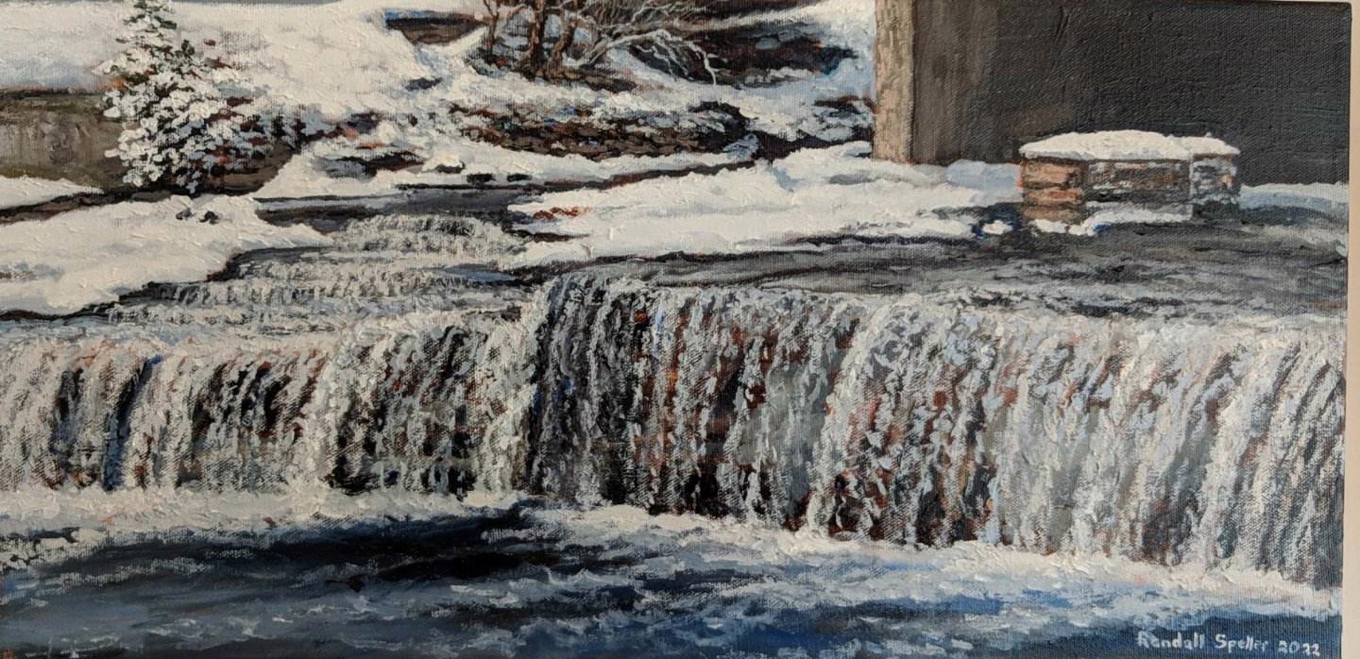 Falls in Winter by Randall Speller