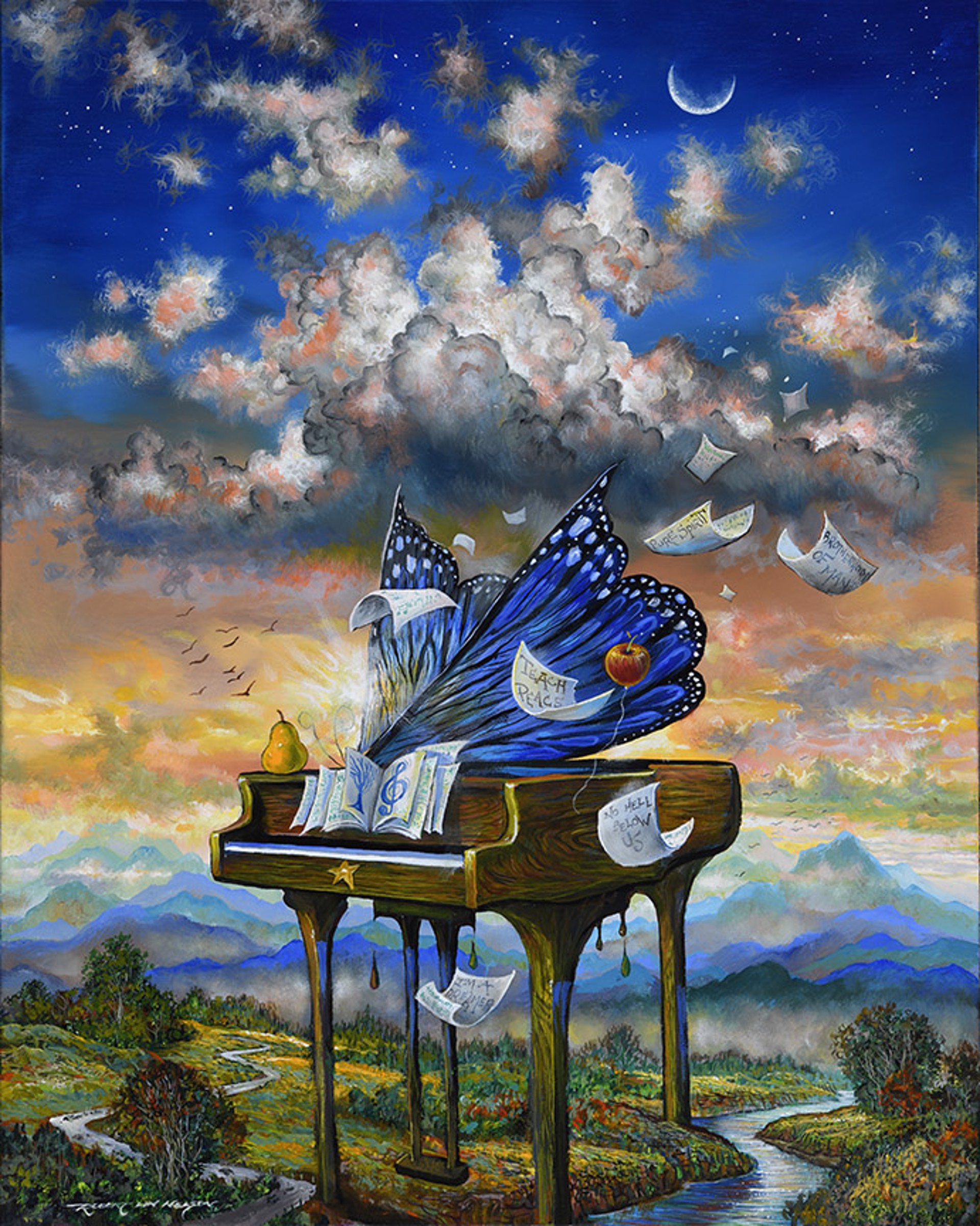 Metamorphic Grand Piano by Robert Lyn Nelson