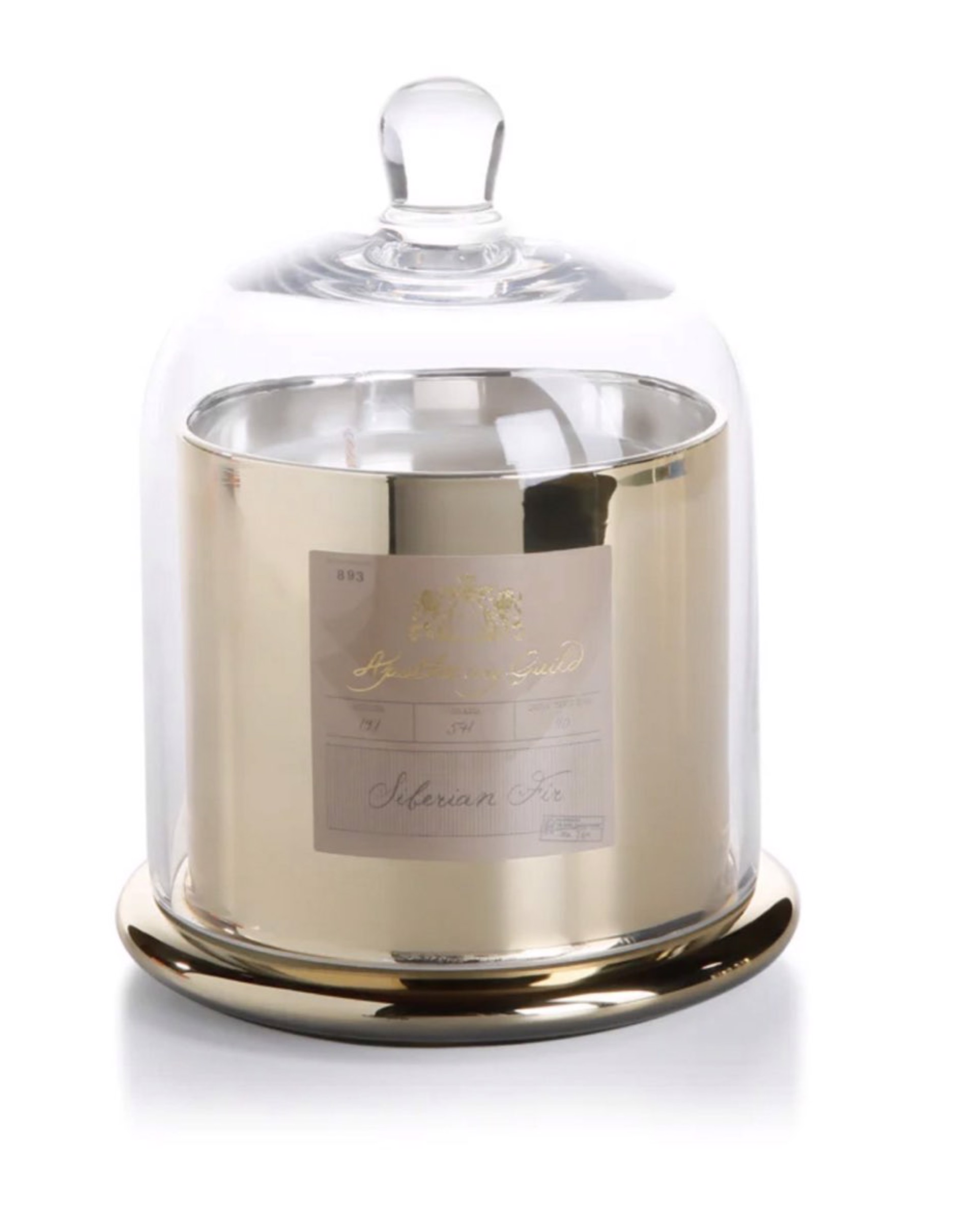 Apothecary Guild "Golden Beach" Candle with Glass Dome by Argent