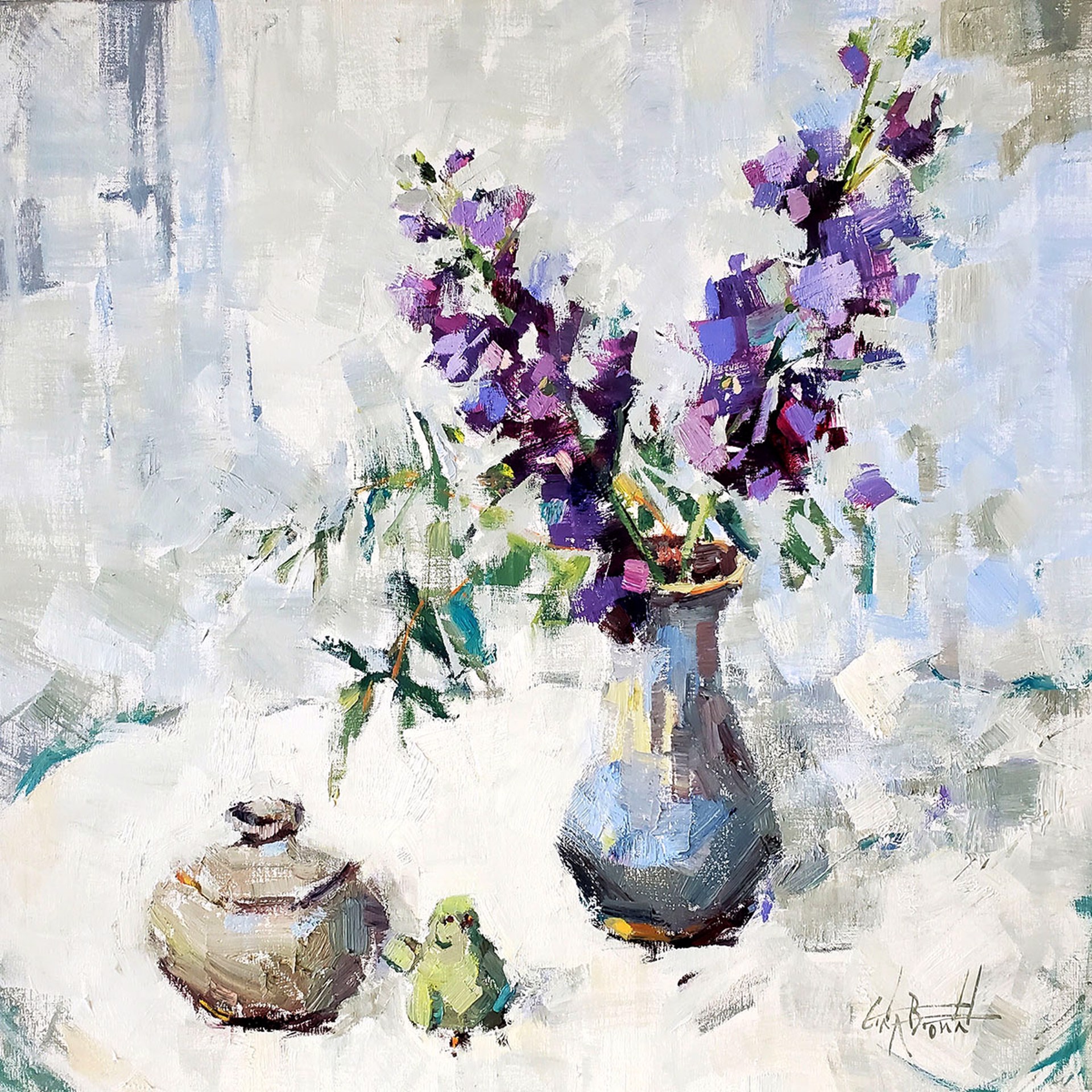 Delphinium and a Friend by Gina Brown