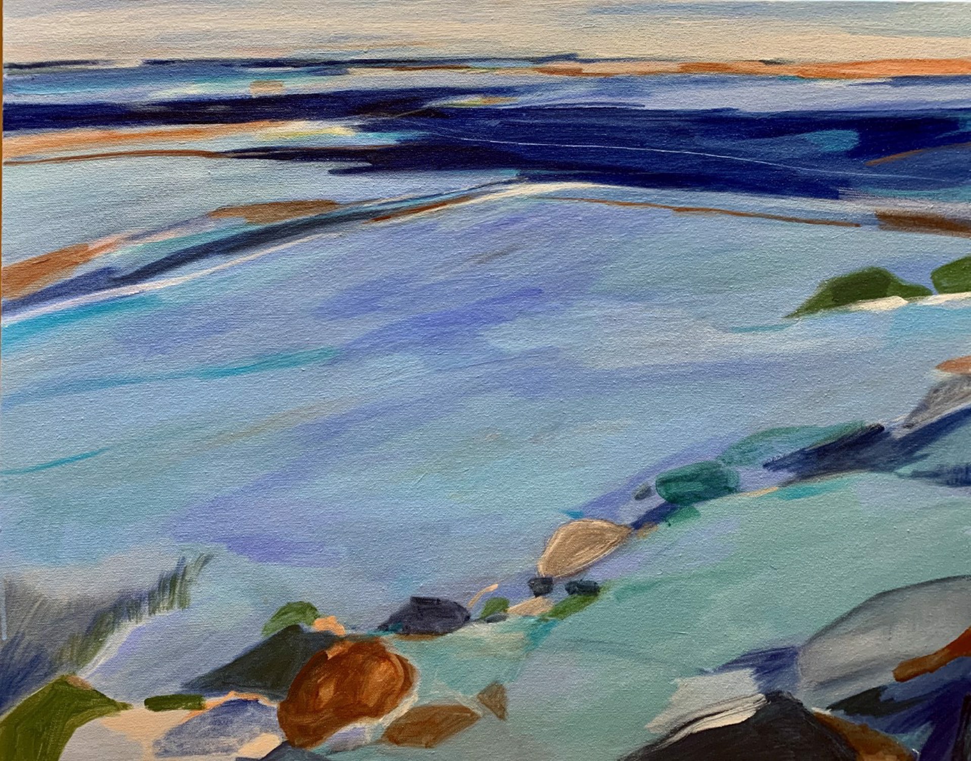 Deep Blue Shore by Joyce Grasso