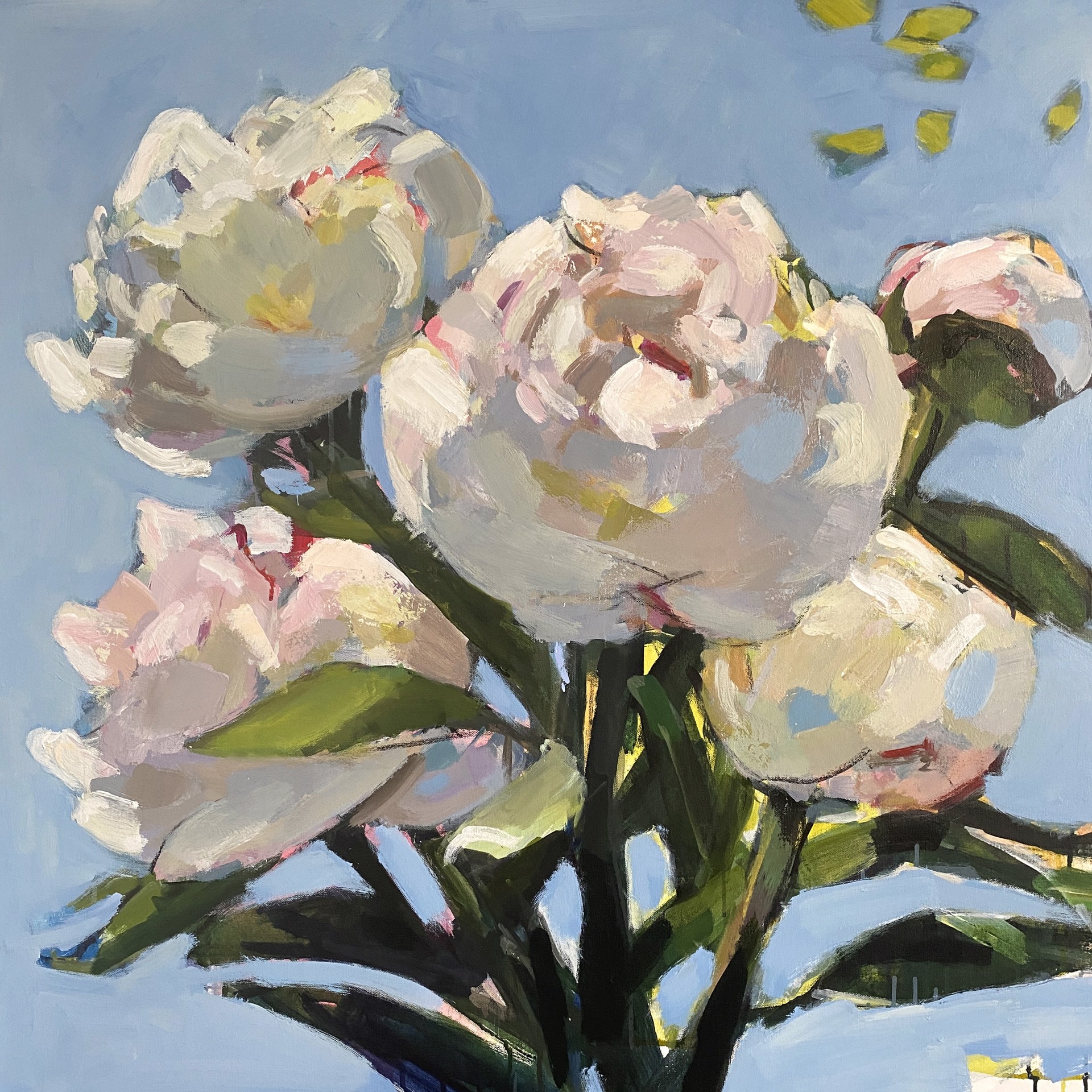 Sunlit Peonies by Mary Parkman